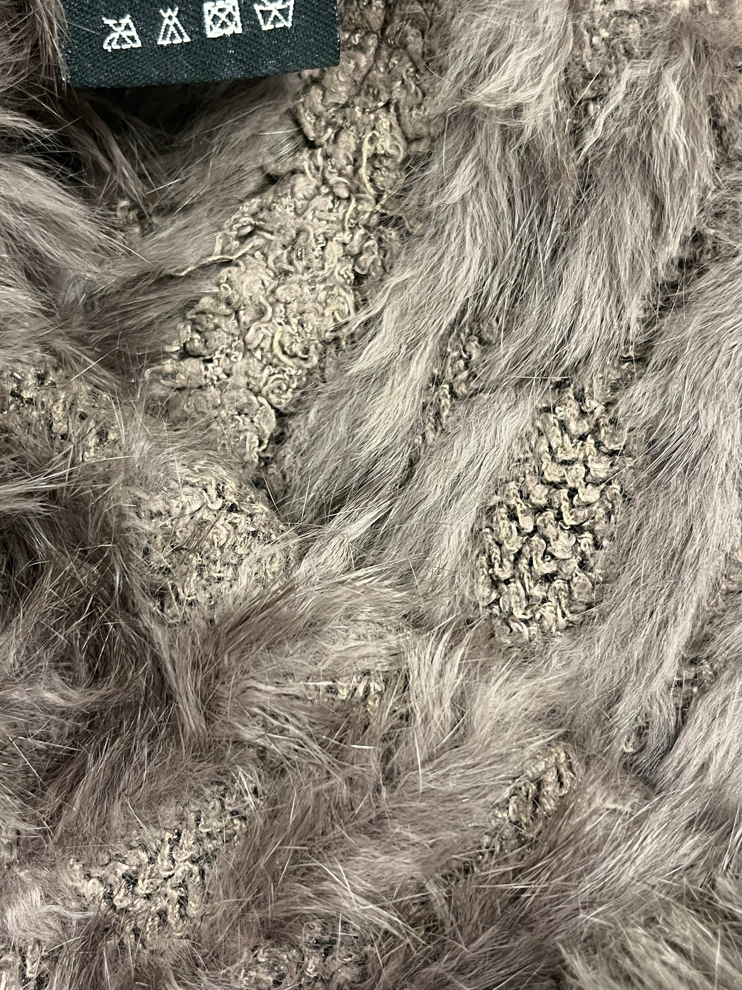 VINTAGE real fur tube top or scarf (M)