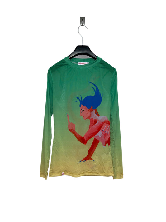 CHARLES JEFFREY LOVERBOY graphic mesh top (S)