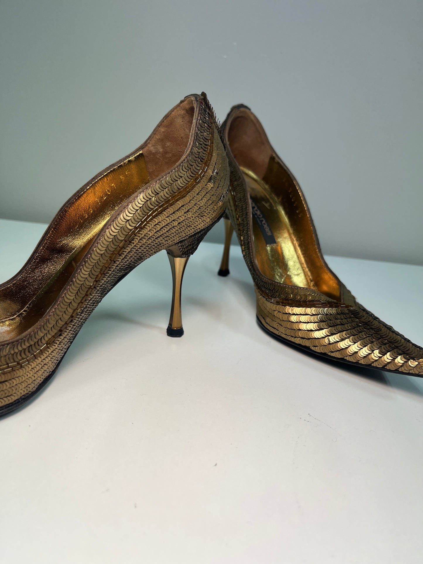 SERGIO ROSSI sequin heels (36)