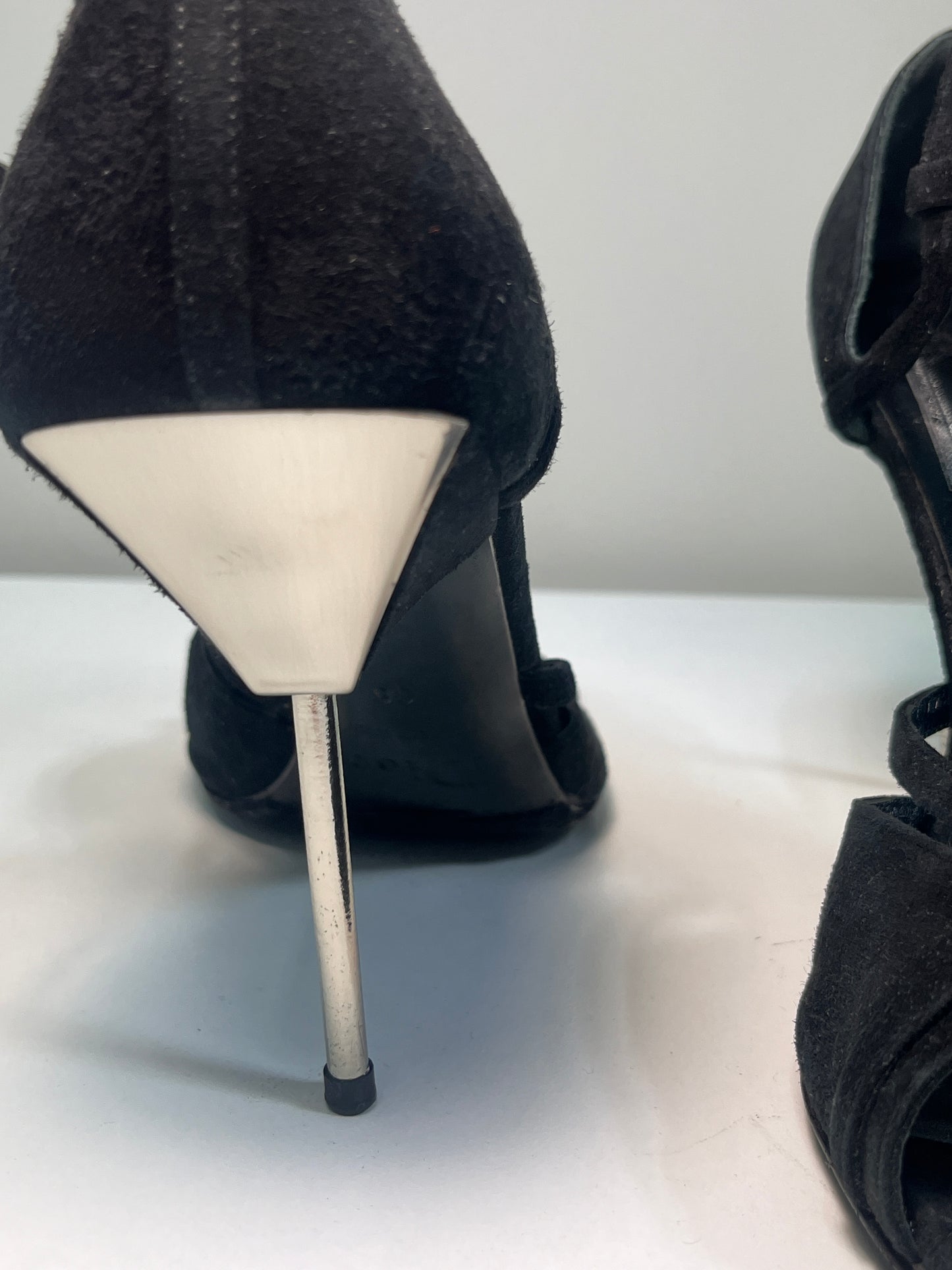 DIOR black suede stilettos (38)