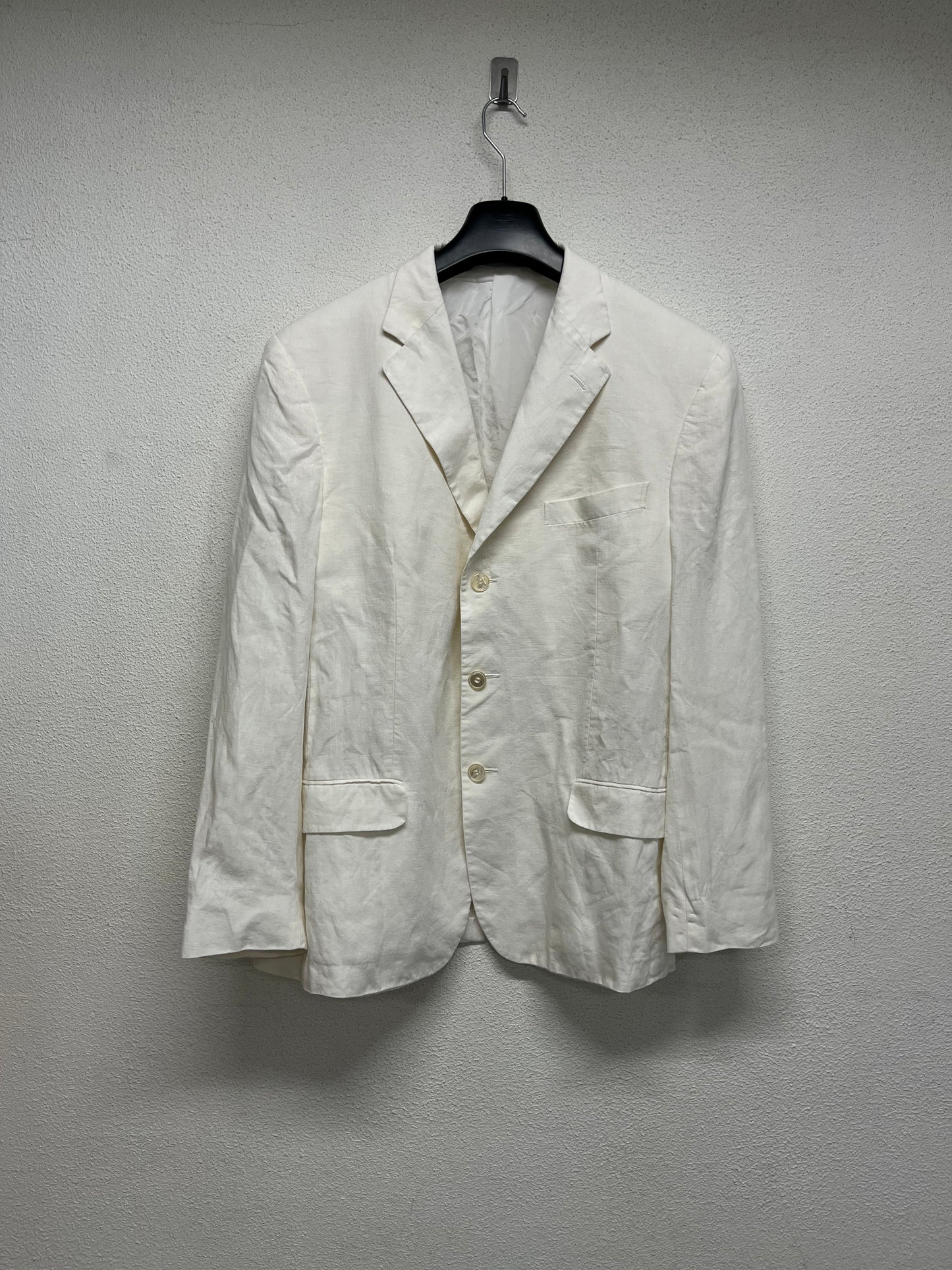 ZEGNA white-cream linen blazer (XL)