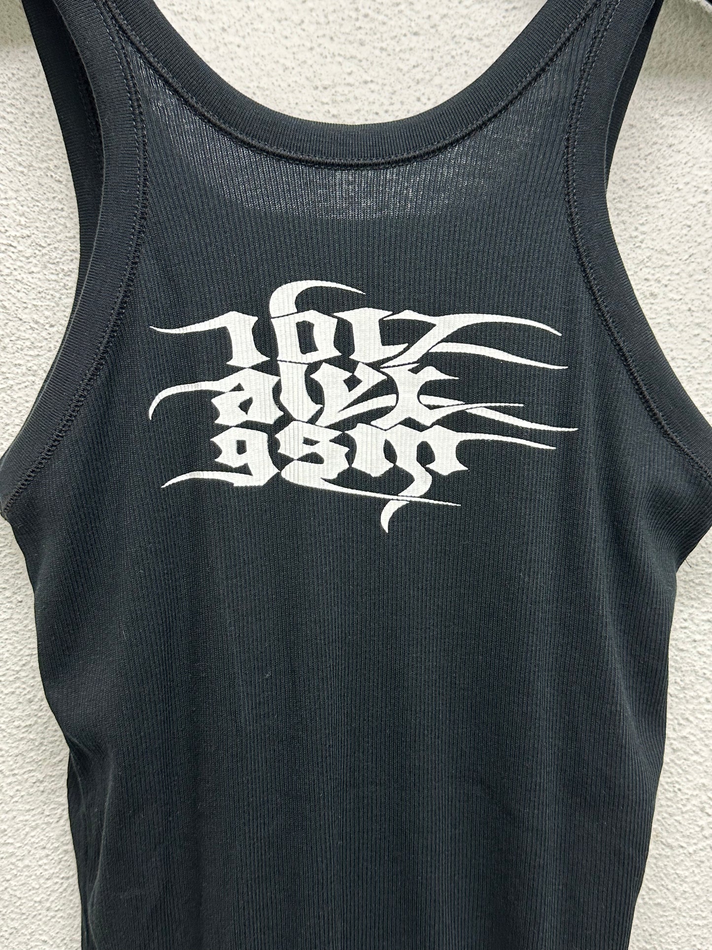 ALYX black goth graphic tank top (S)