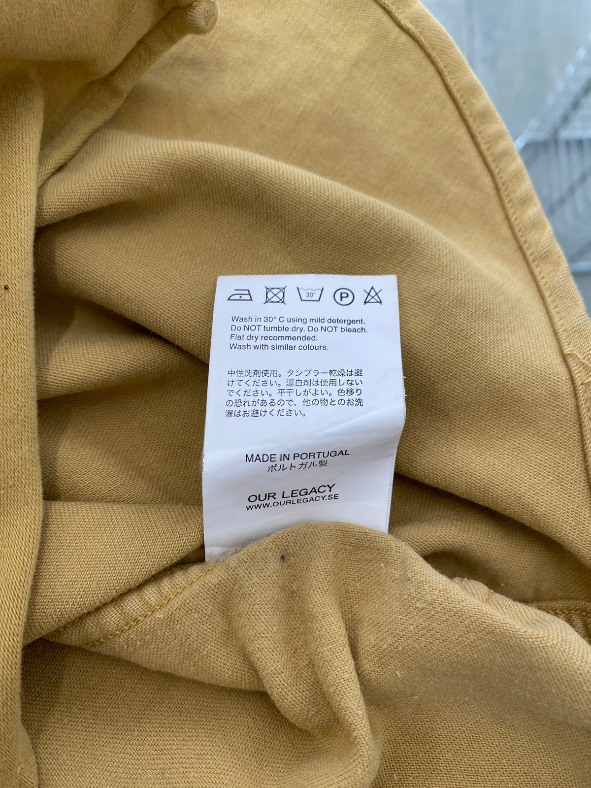 Our Legacy Fall/Winter 2016 mustard yellow cotton shirt (48)
