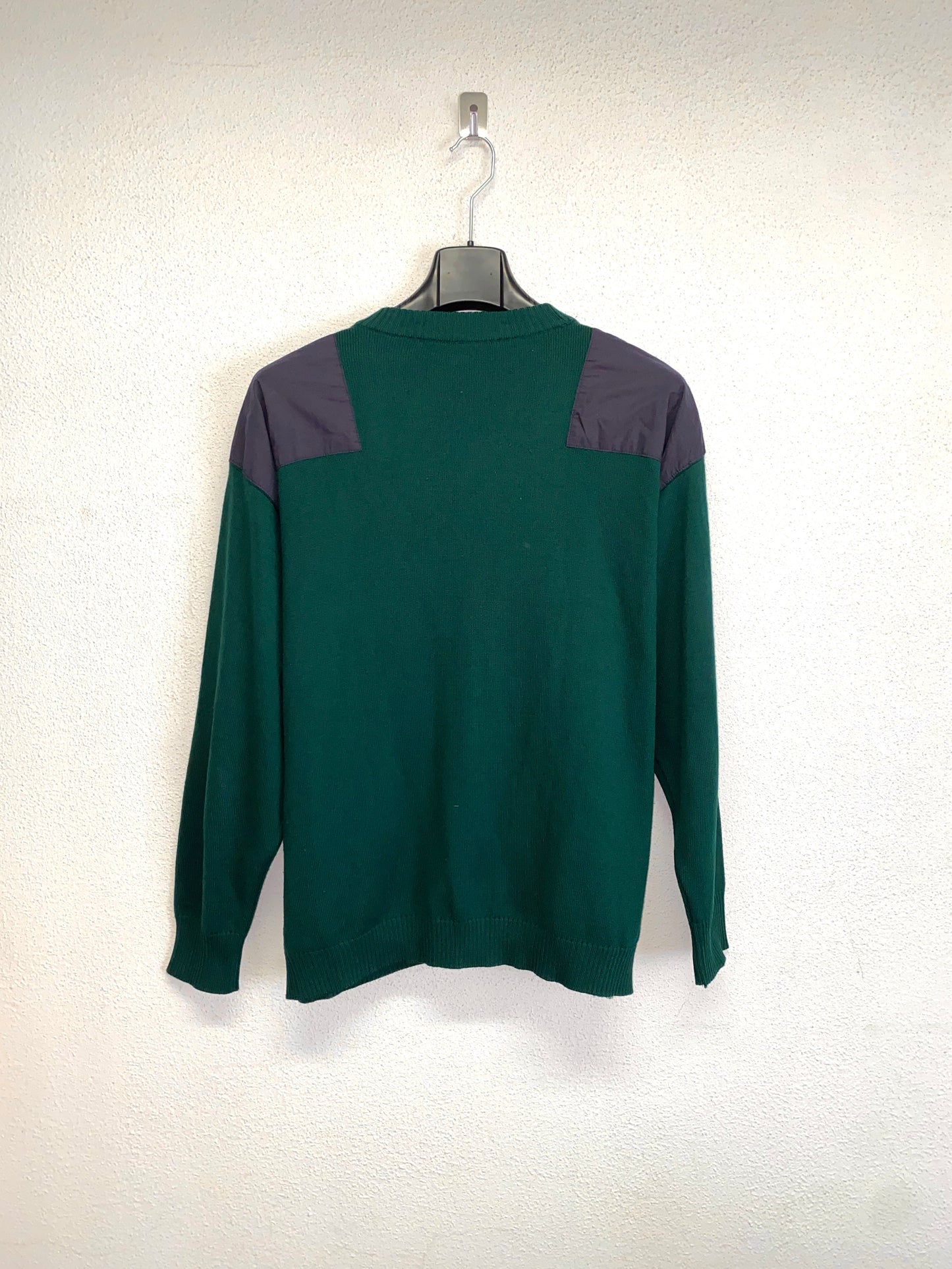 BURBERRY wool green cardigan (L/XL)