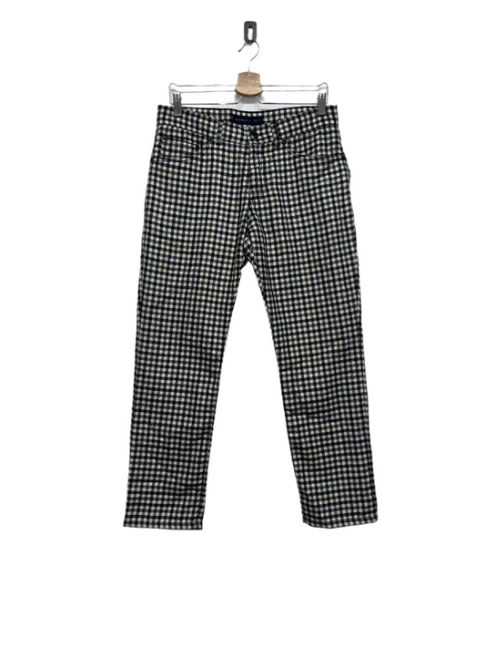ETRO trousers with fur logo detail (40/L)