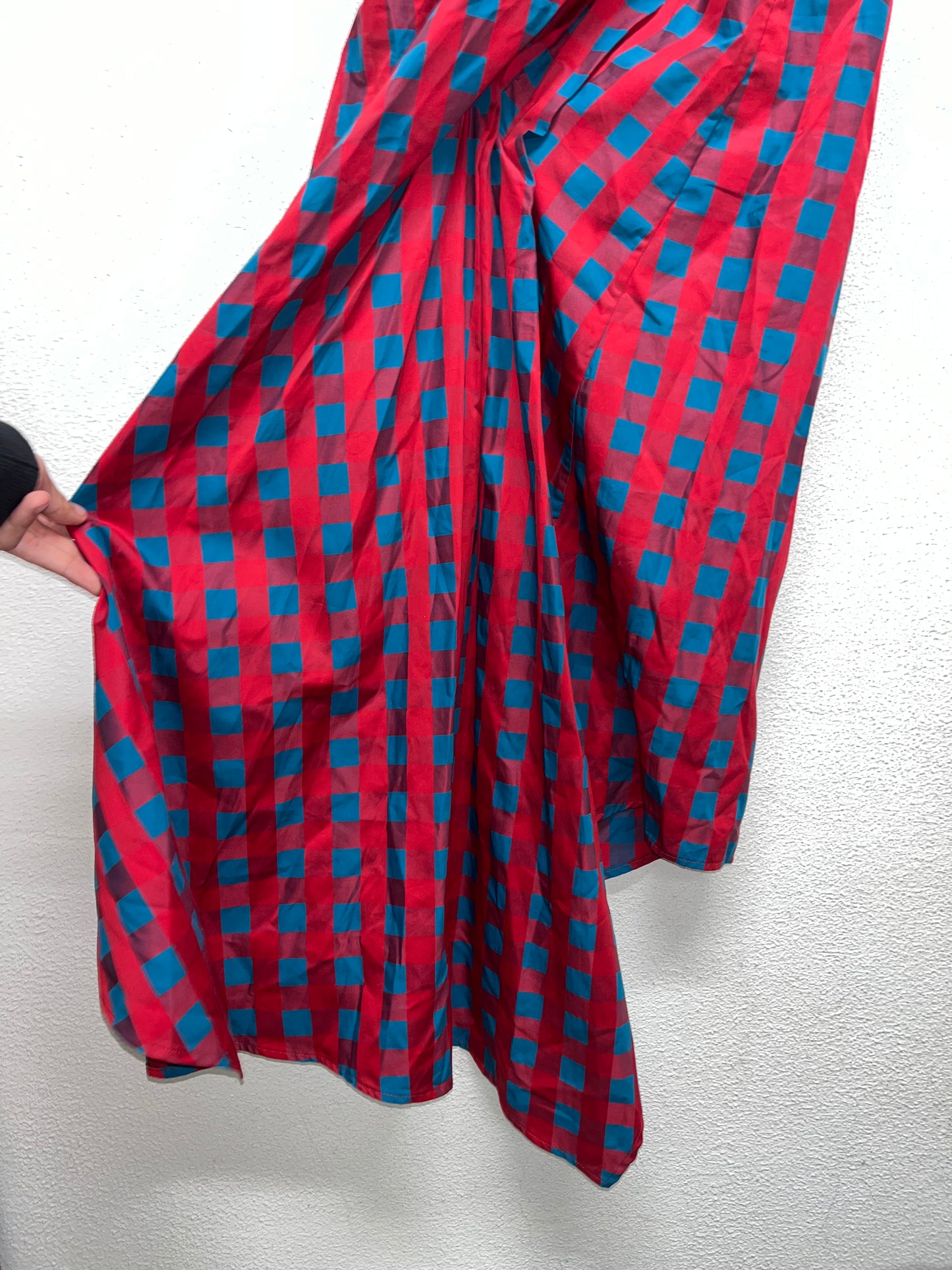 MARQUES/ALMEIDA asymmetrical checkered dress (M)