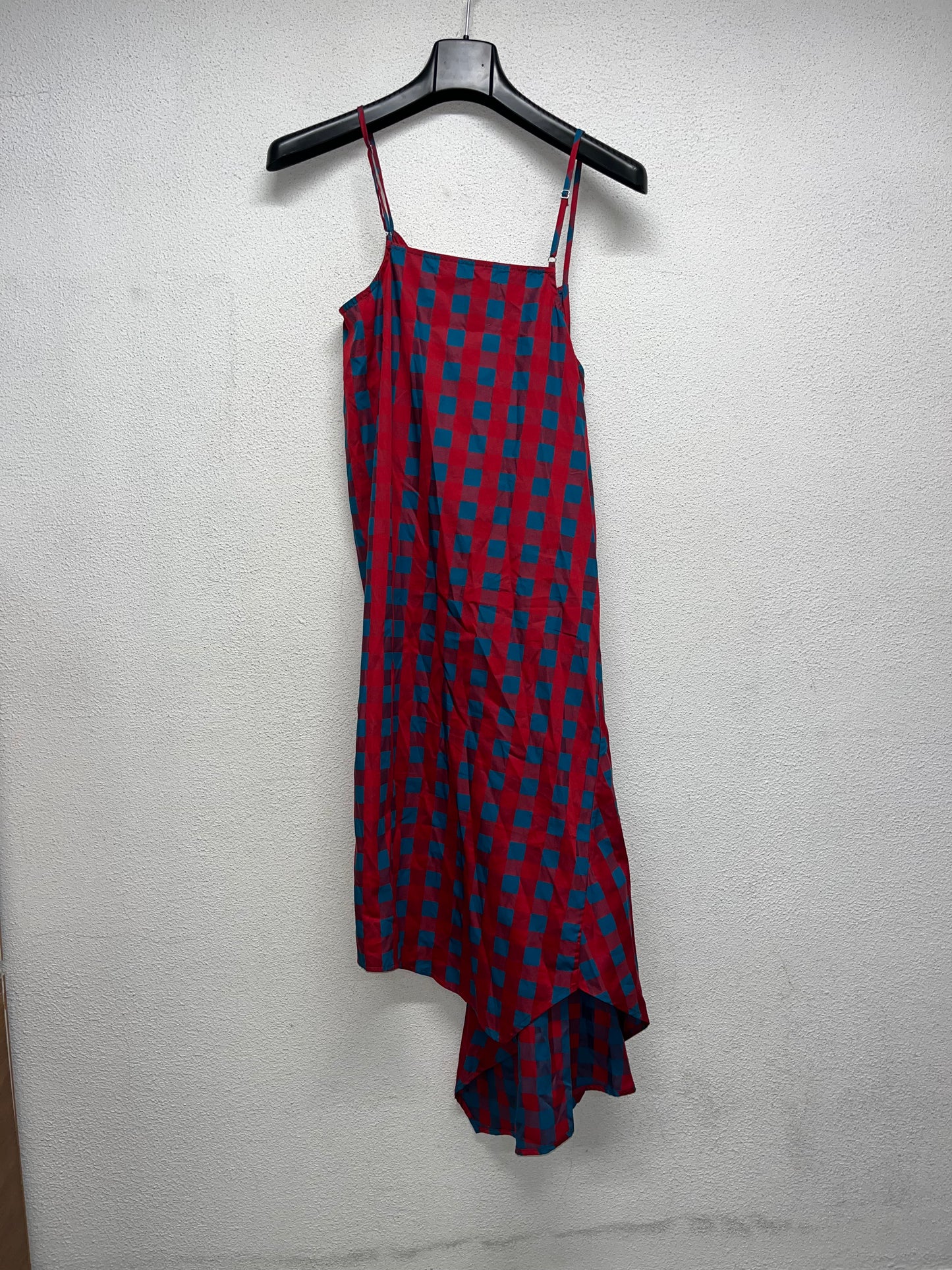 MARQUES/ALMEIDA asymmetrical checkered dress (M)