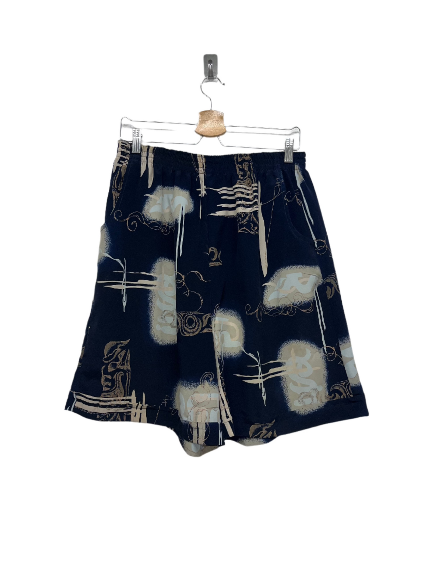 VINTAGE pattern maxi shorts (M/L)
