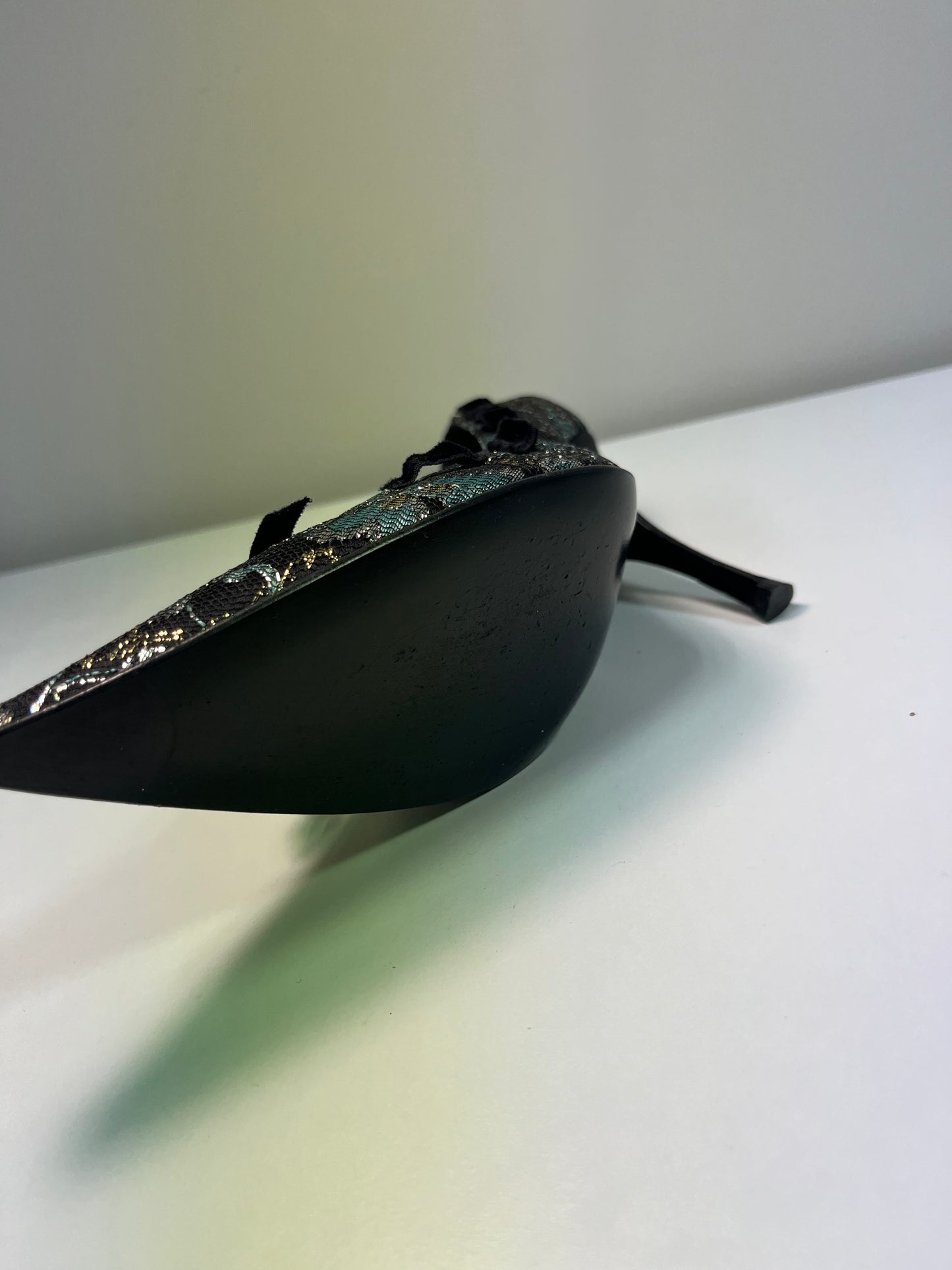 CASADEI floral pattern bow heels (38)