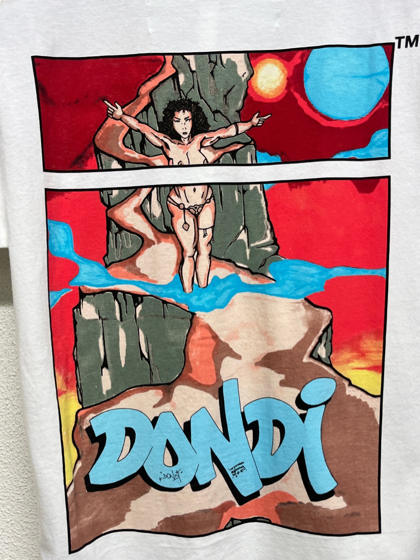 OFF-WHITE by Virgil Abloh rare 2019 Dondi 2/5 graffiti graphic t-shirt (XS)