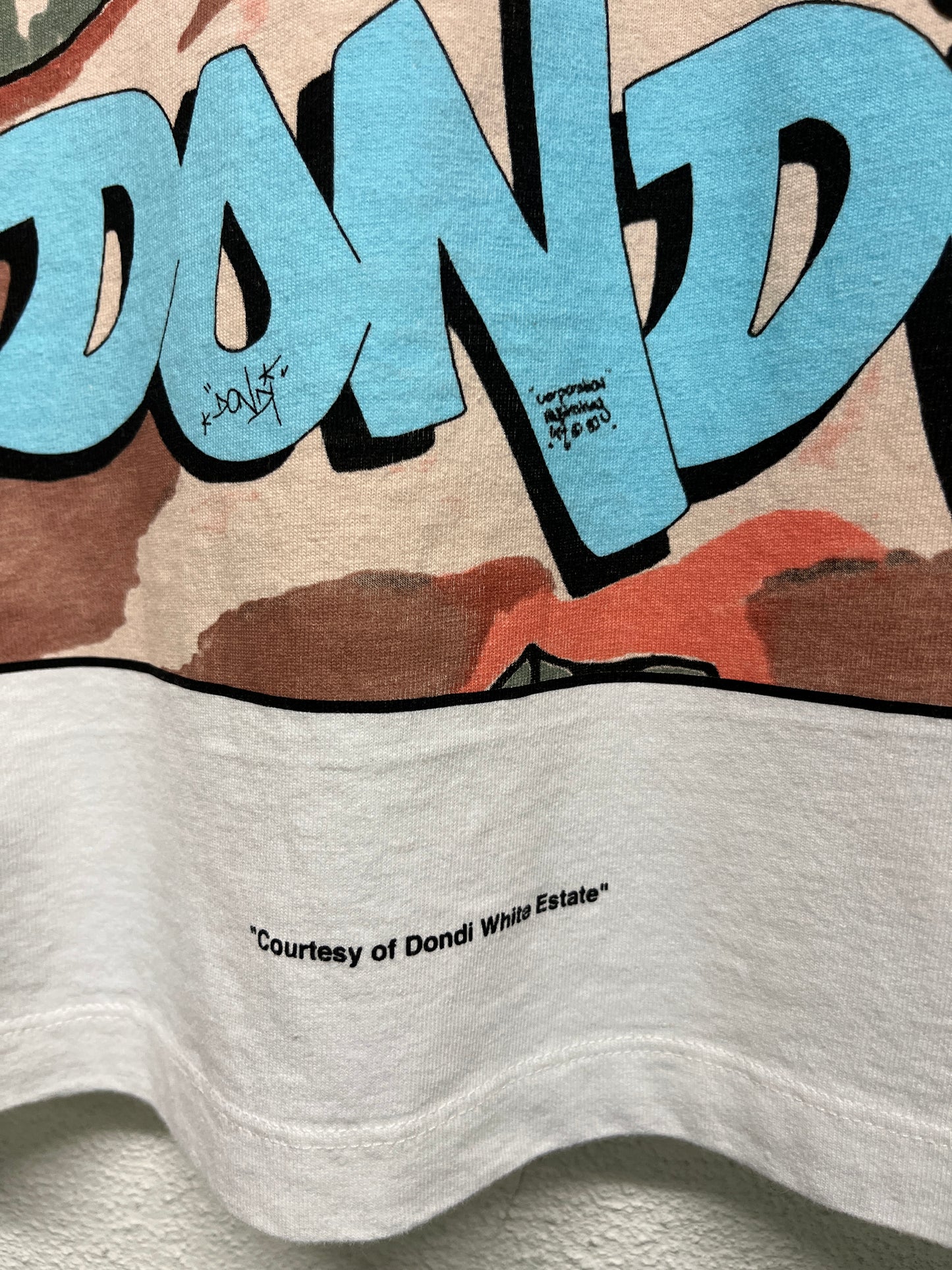 OFF-WHITE by Virgil Abloh rare 2019 Dondi 2/5 graffiti graphic t-shirt (XS)
