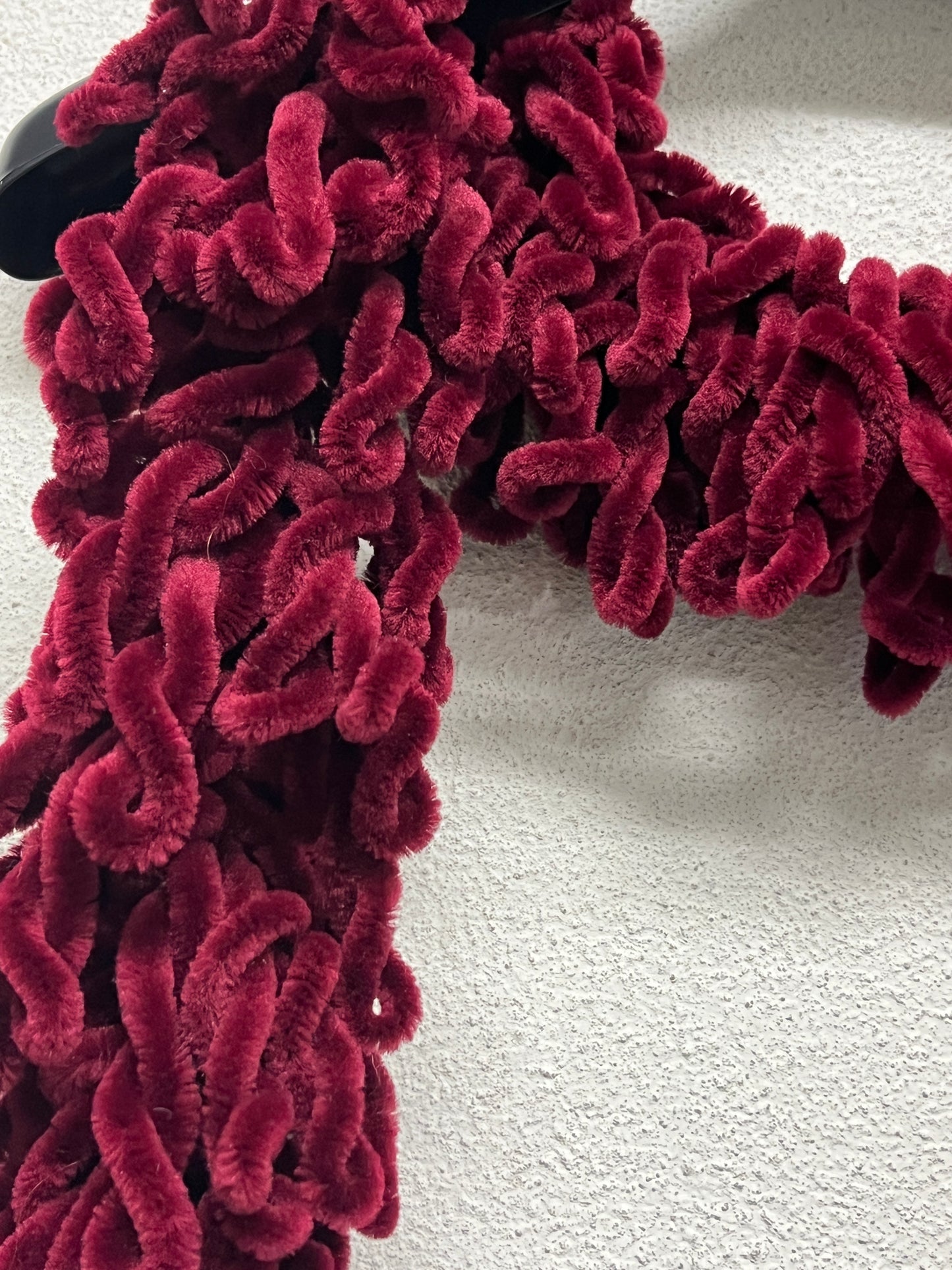 VINTAGE burgundy scarf