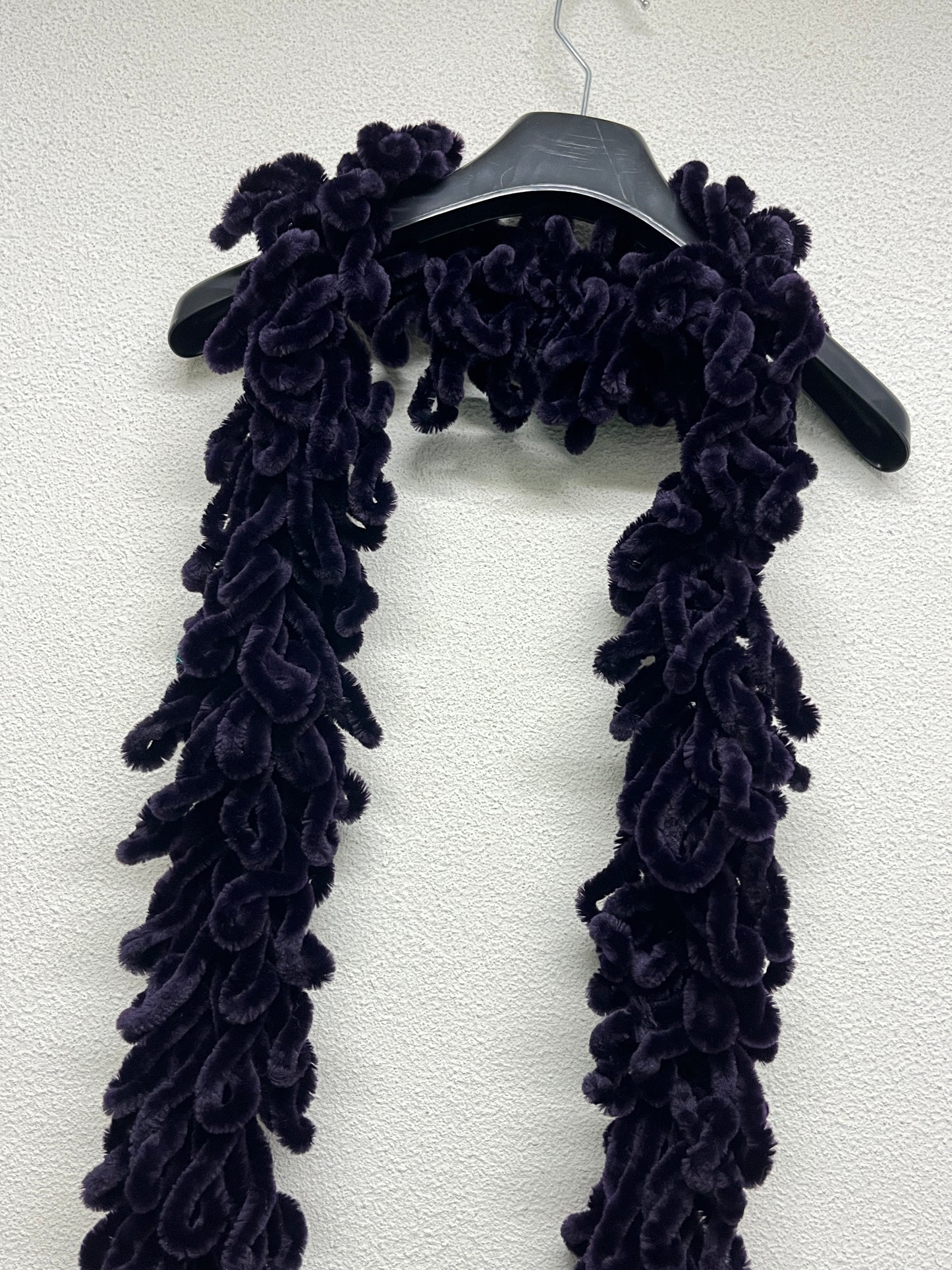 VINTAGE navy scarf