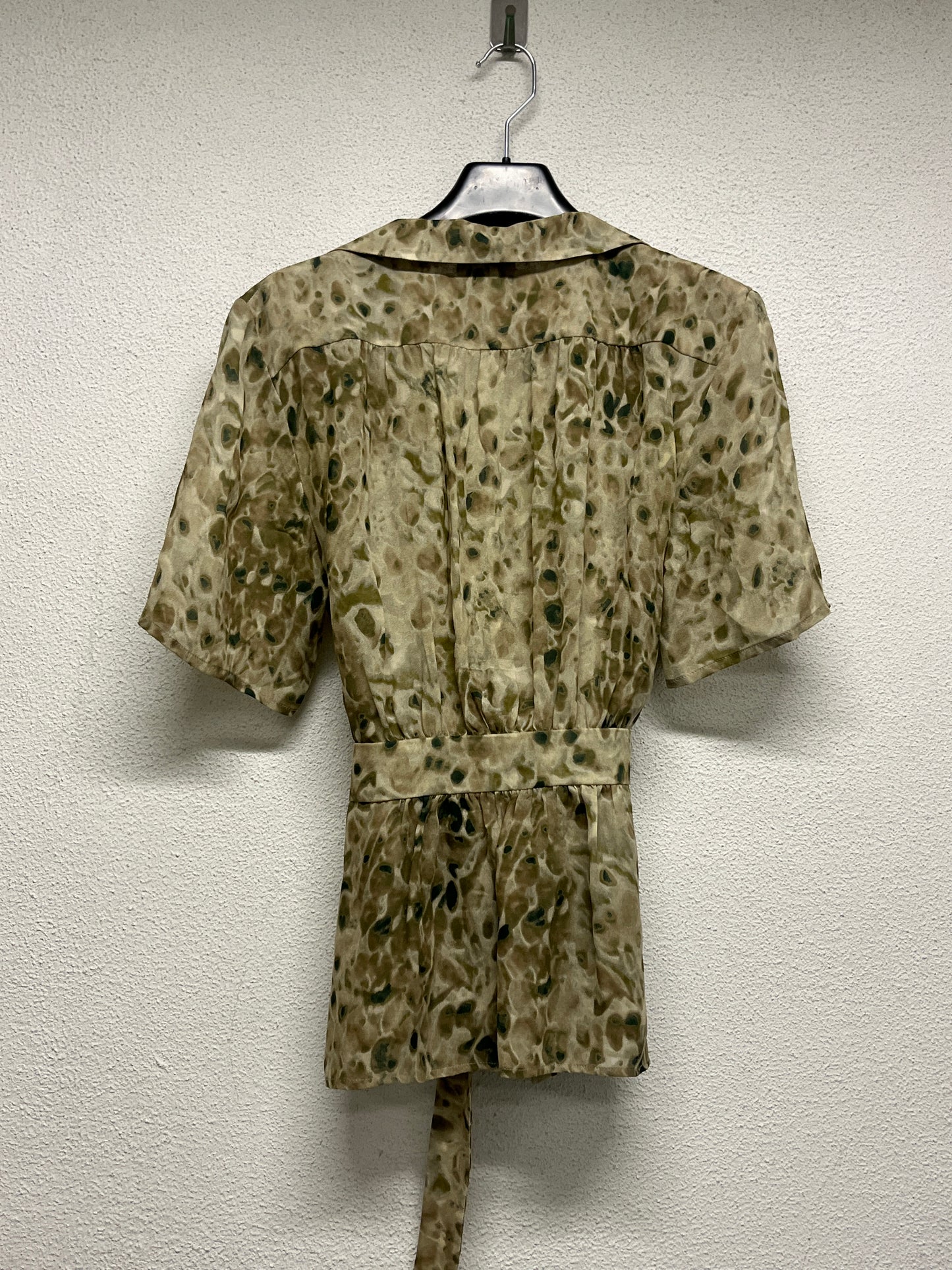 KENZO mesh abstract blouse (L)