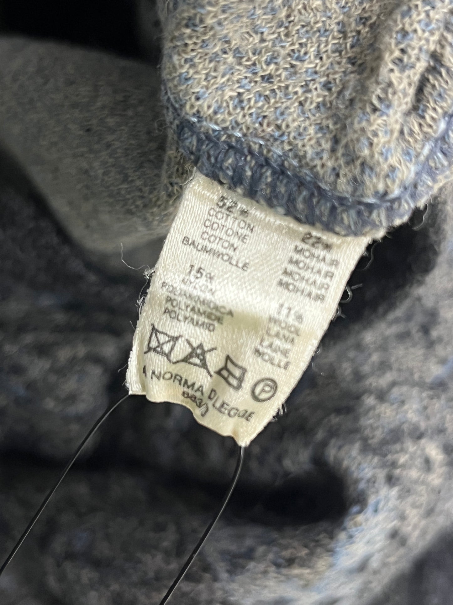 ERMENEGILDO ZEGNA mohair, cotton and wool vintage pattern vest (L)