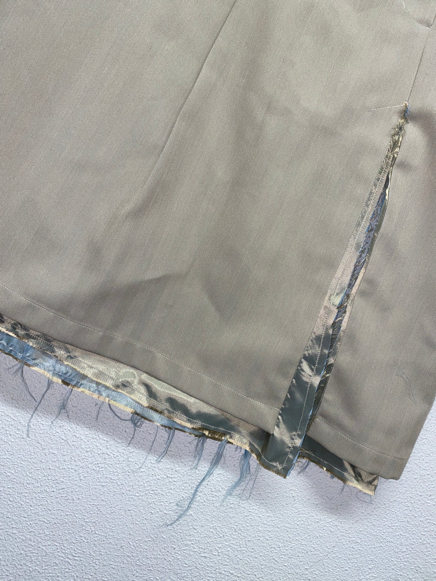 OUR LEGACY beige distressed belt skirt (42/XL)