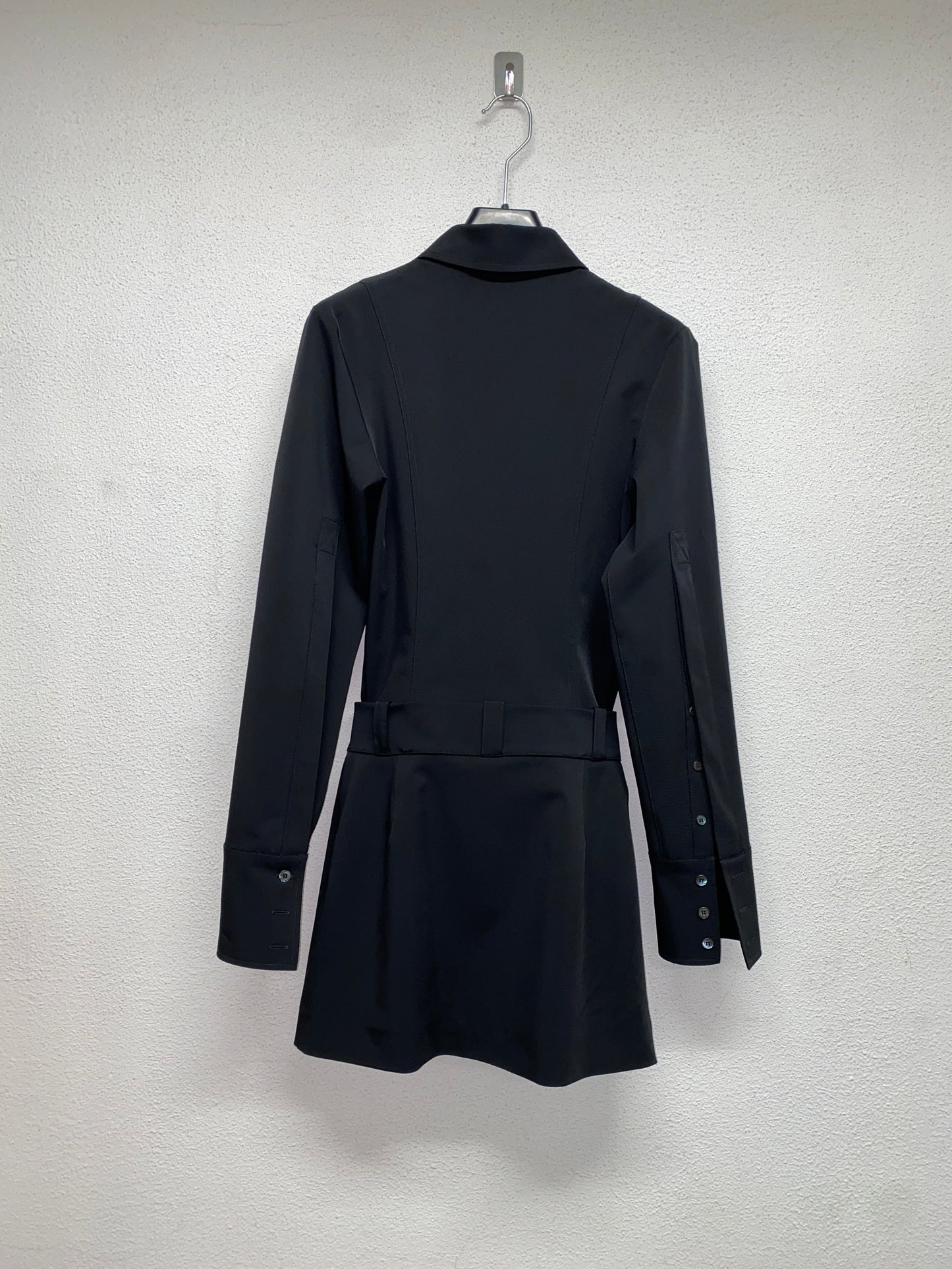EYTYS black nylon utility mini dress (34/XS)
