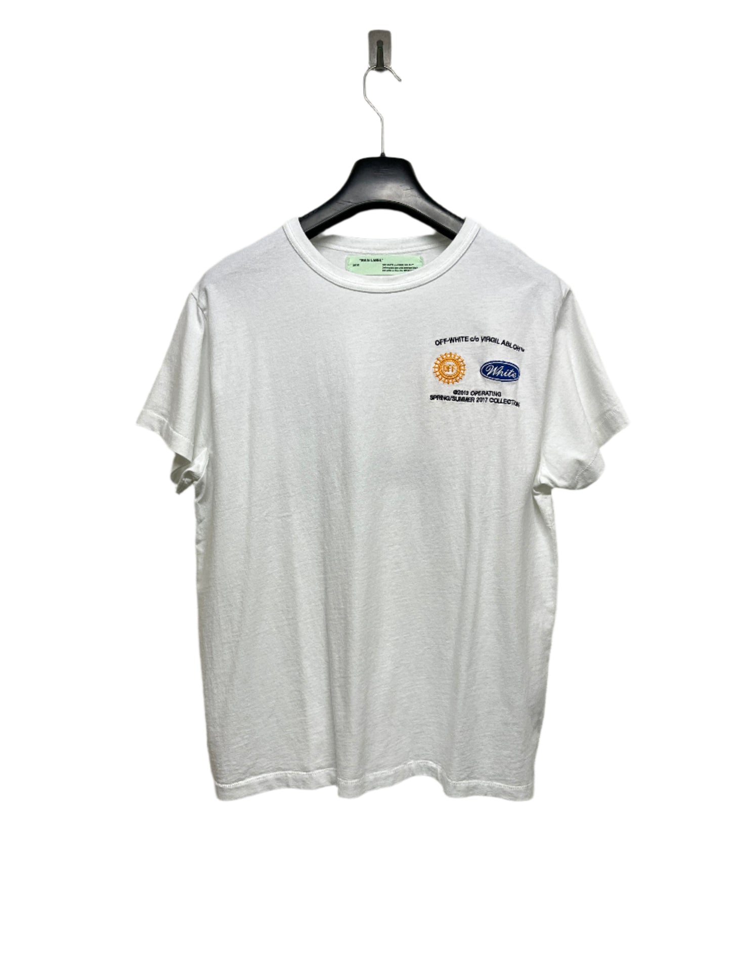 OFF-WHITE by Virgil Abloh rare tee with embroidered details (S)