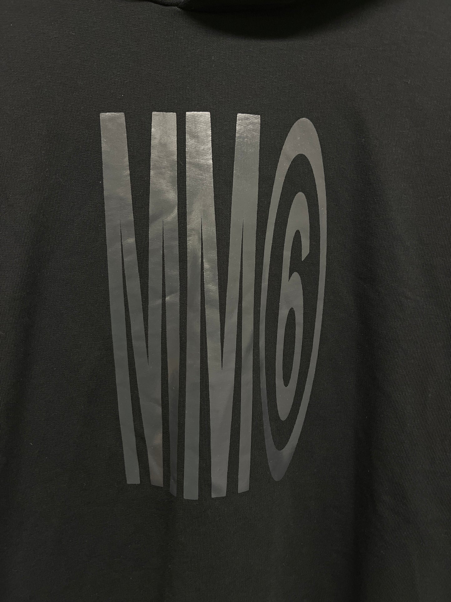 MAISON MARGIELA MM6 logo black hoodie (S)