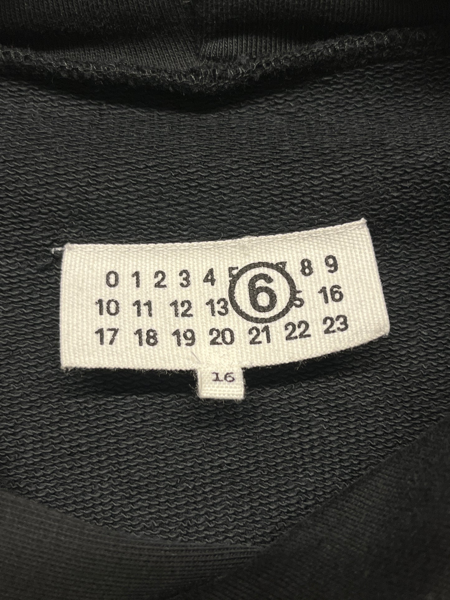 MAISON MARGIELA MM6 logo black hoodie (S)