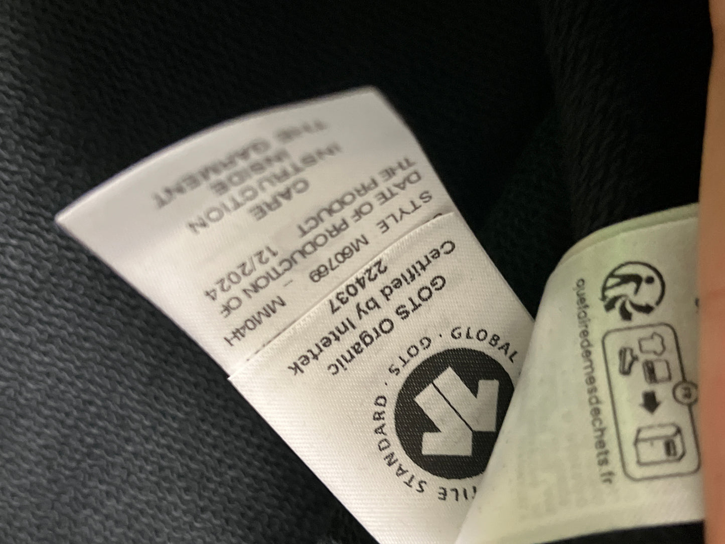 MAISON MARGIELA MM6 logo black hoodie (S)