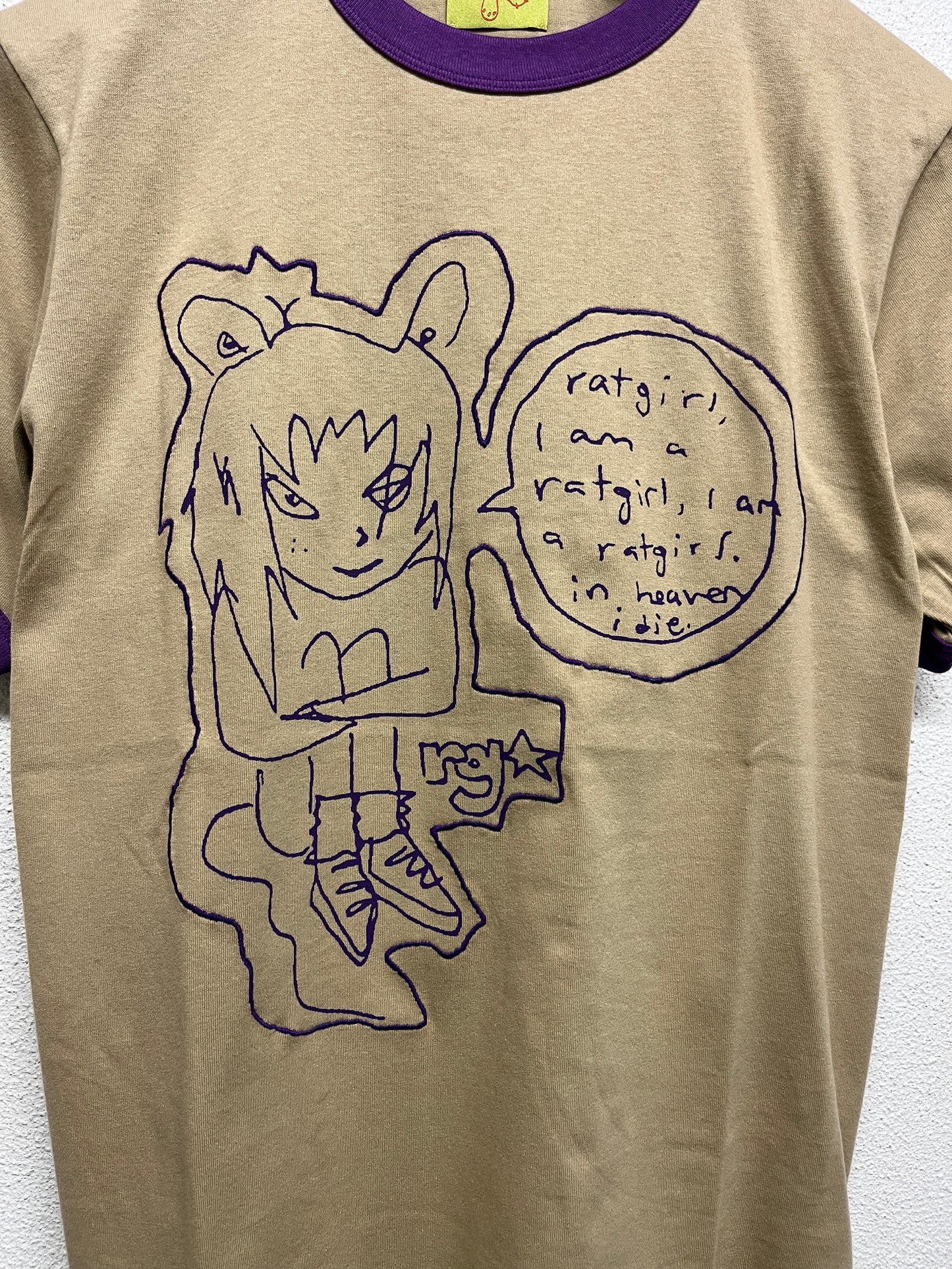 HEAVEN BY MARC JACOBS x RATGIRL embroidery t-shirt (L)