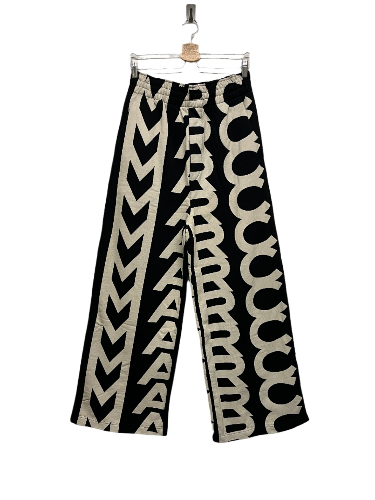 MARC JACOBS black and beige logo sweatpants (XS/S)