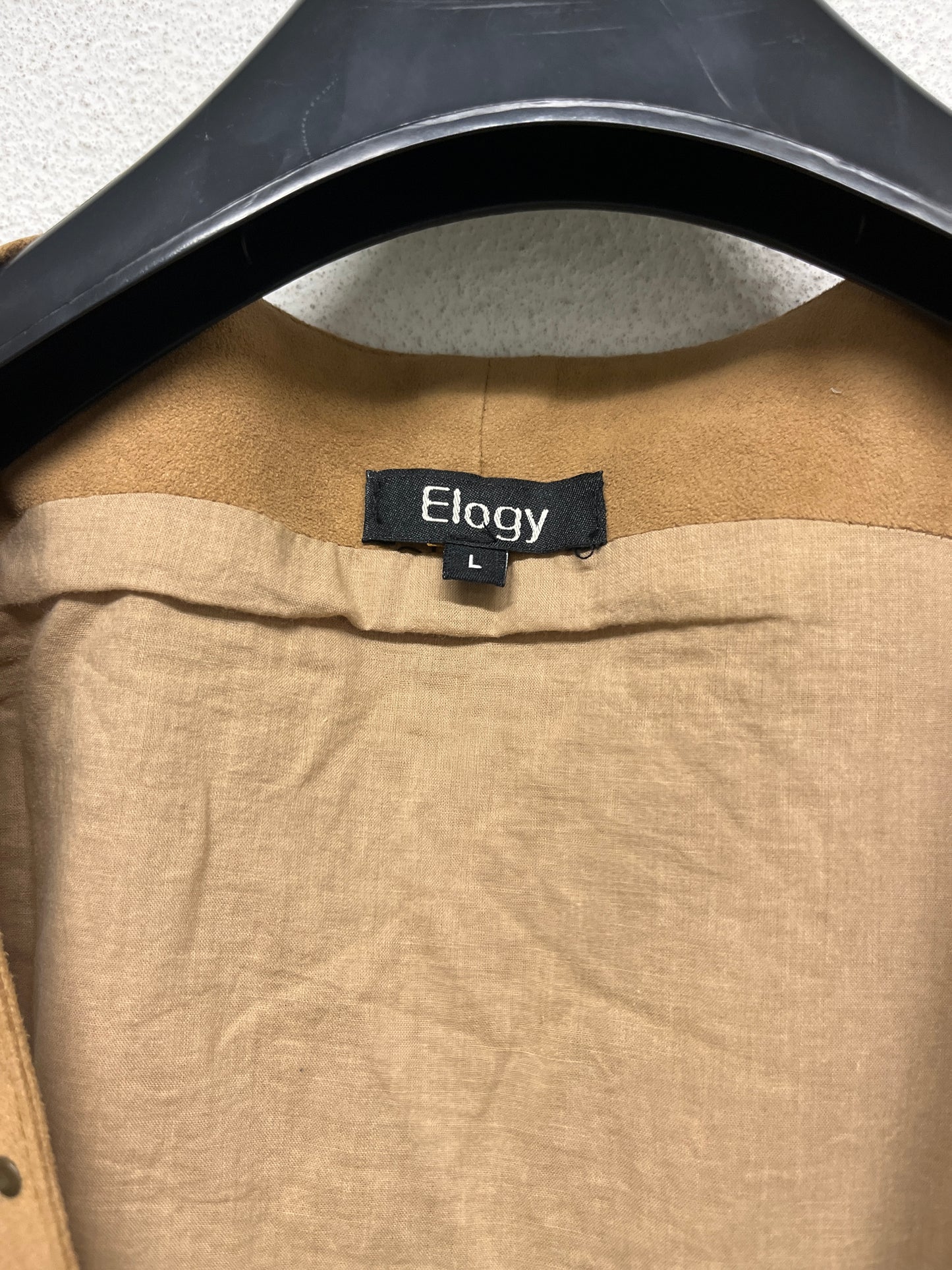 VINTAGE suede-like effect vest (L)