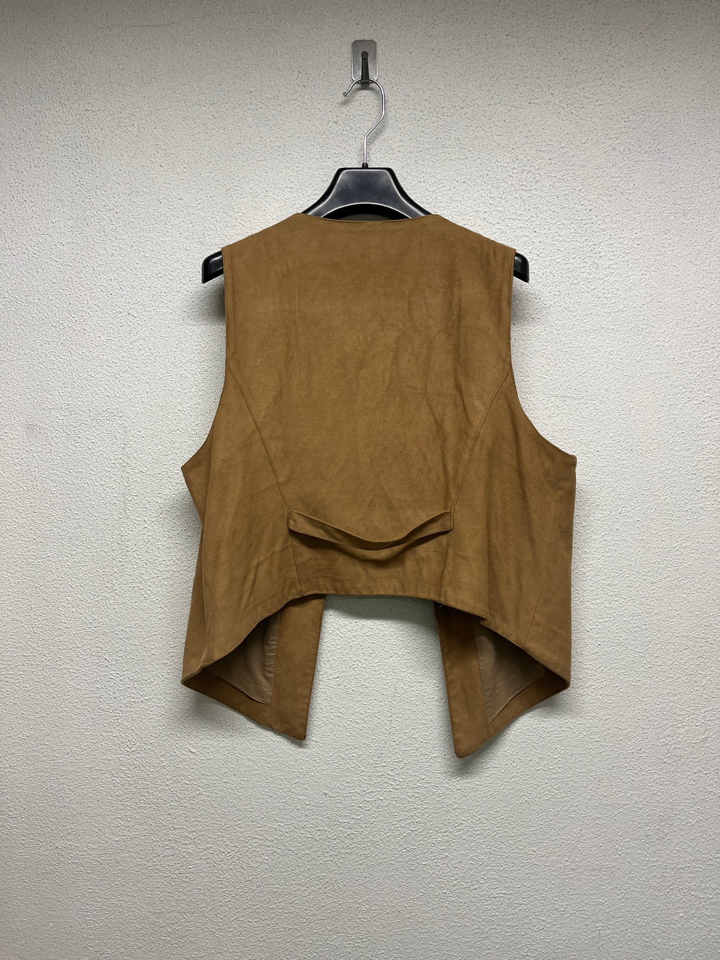 VINTAGE suede-like effect vest (L)