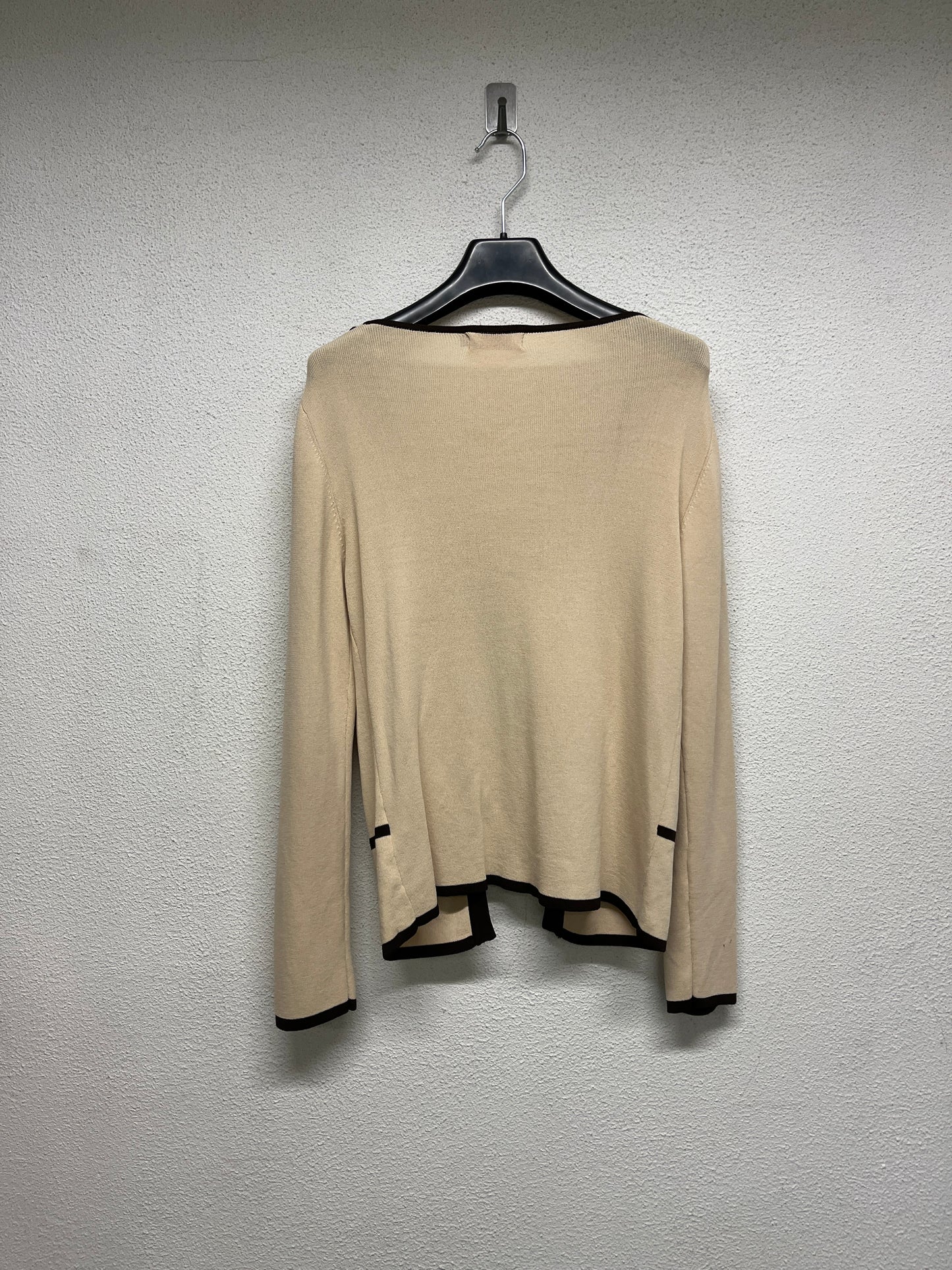 VINTAGE beige viscose cardigan with buttons (S/M)