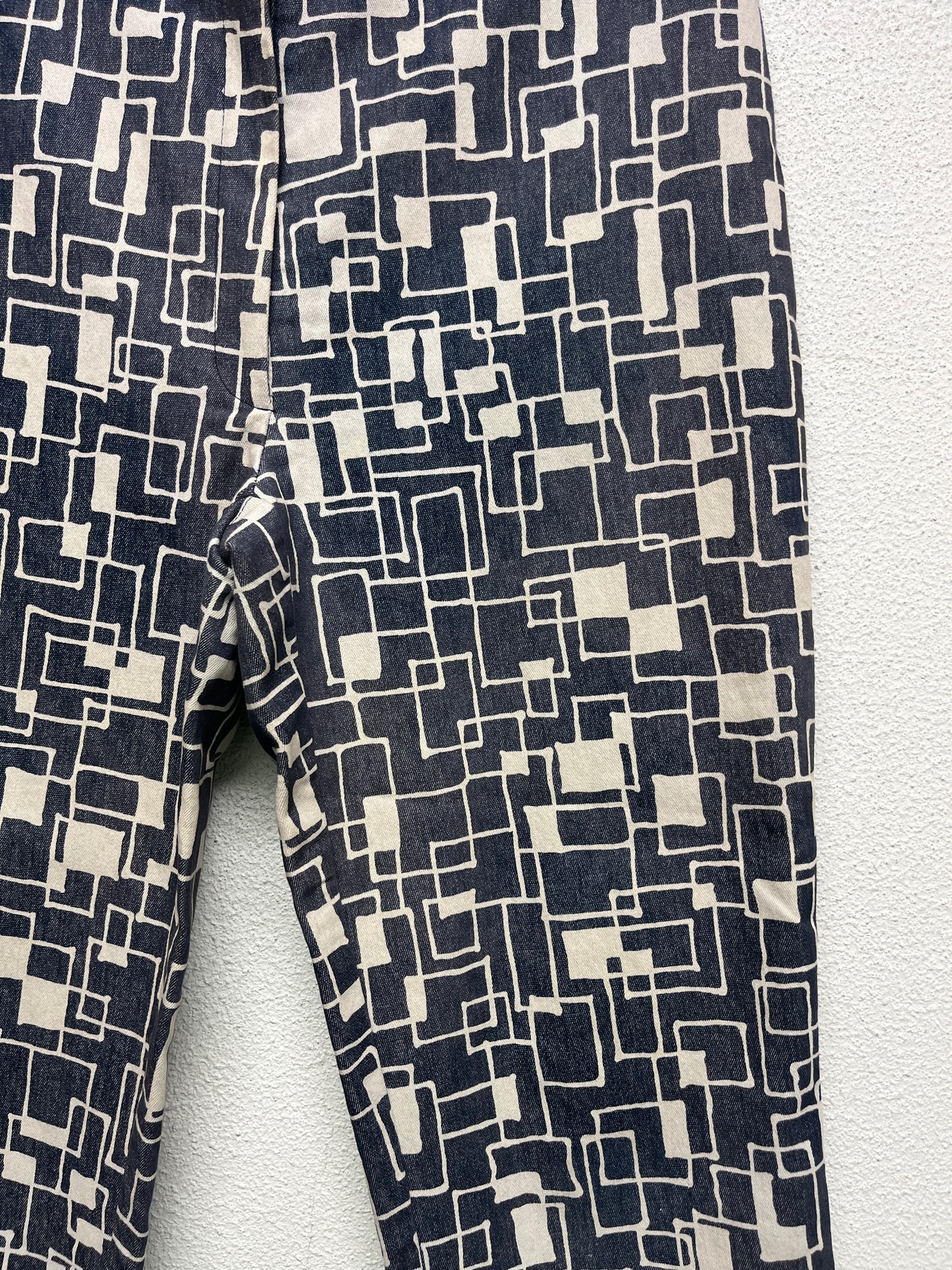VINTAGE abstract pattern trousers (S/M)