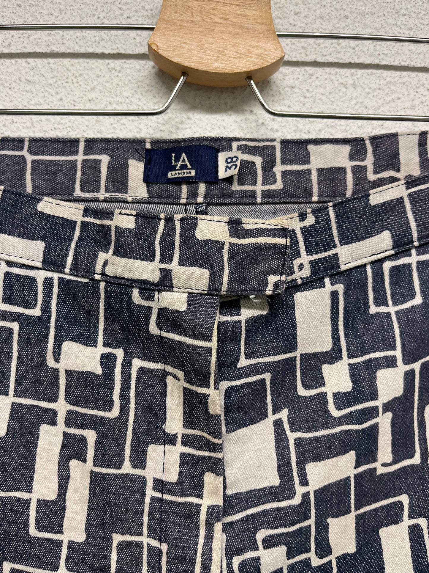 VINTAGE abstract pattern trousers (S/M)