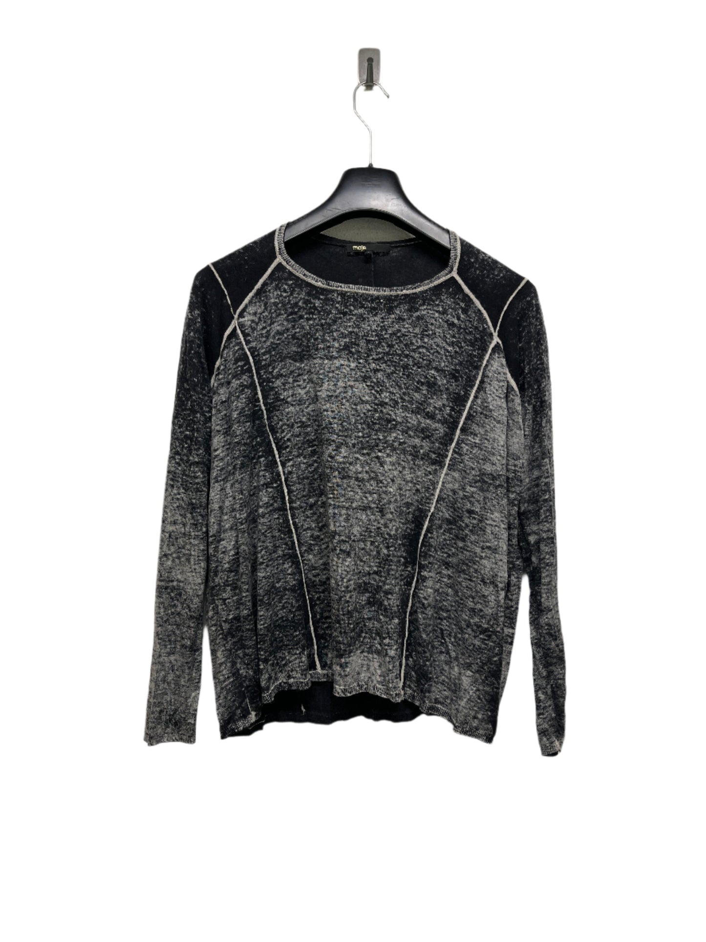 MAJE  silk & cashmere longsleeve sweater (M)