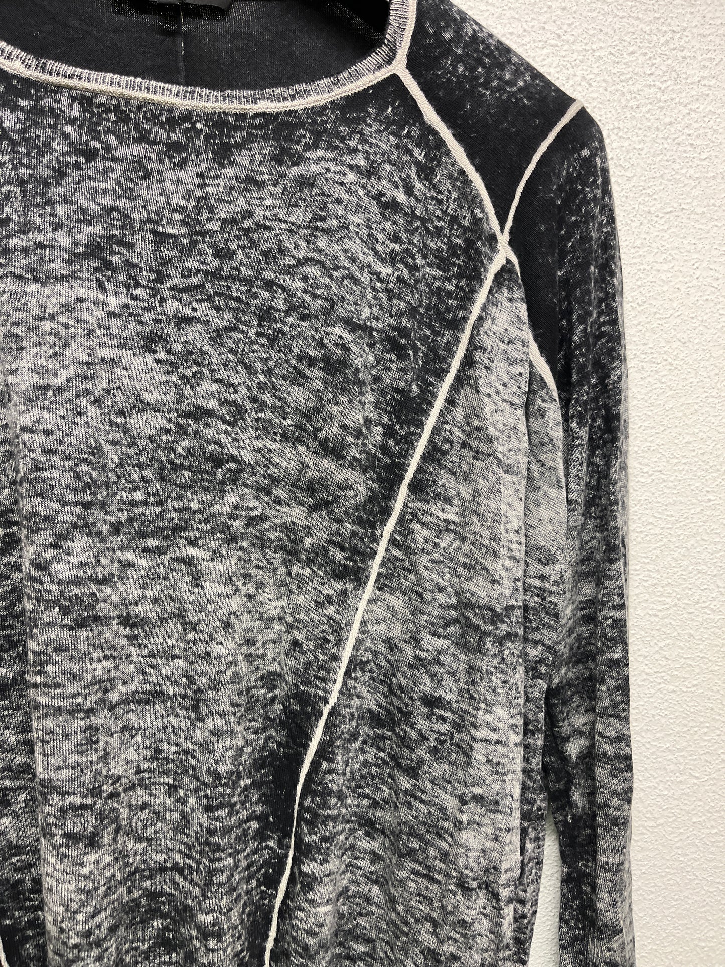 MAJE  silk & cashmere longsleeve sweater (M)