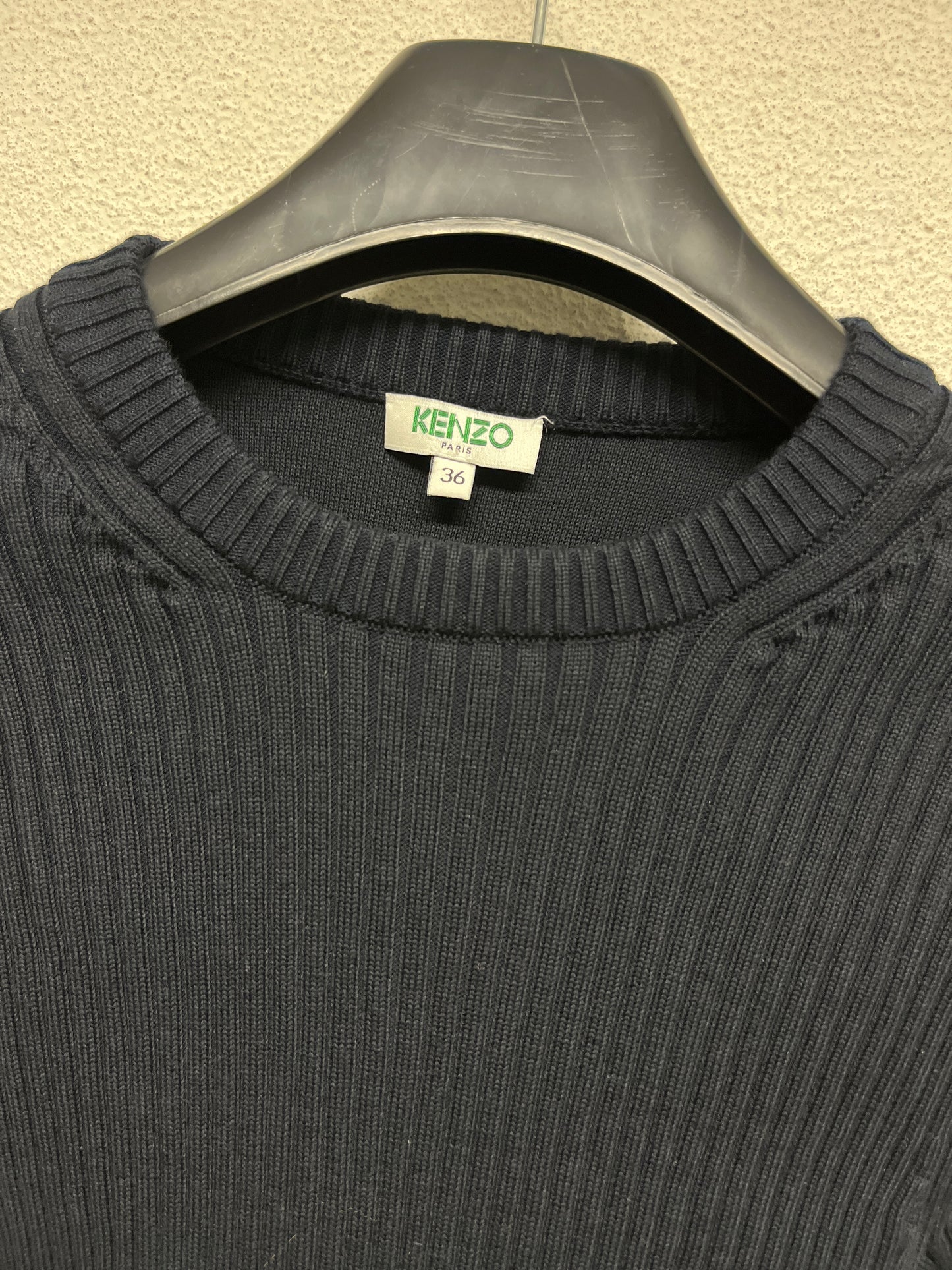 KENZO double layer sweater and striped shirt (S)