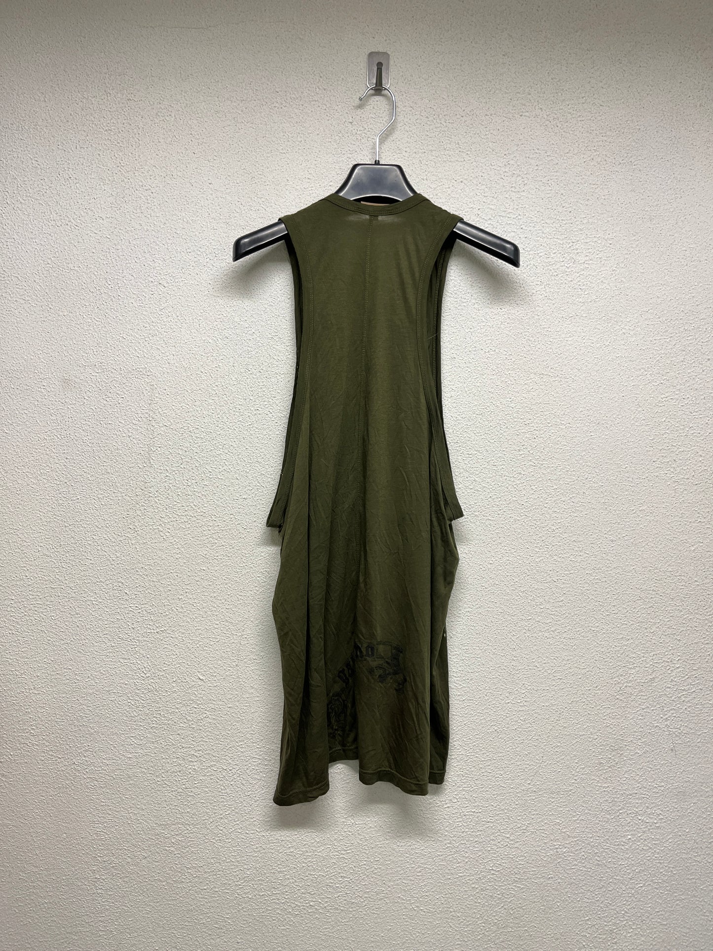 JOHN GALLIANO 2000s green graphic sleeveless top or dress (L)