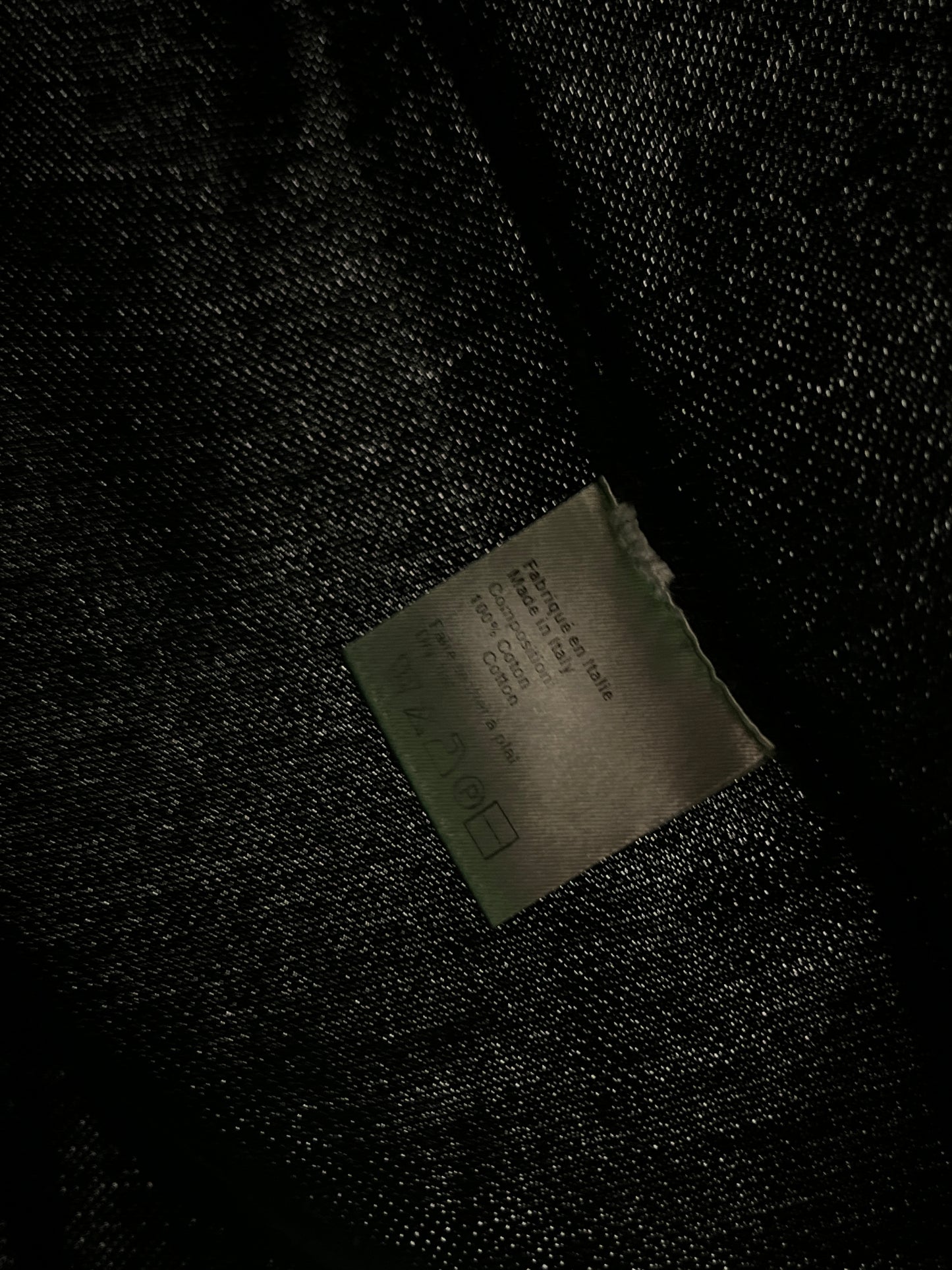 DIOR 'Forget me not' black cotton polo polo (XS)