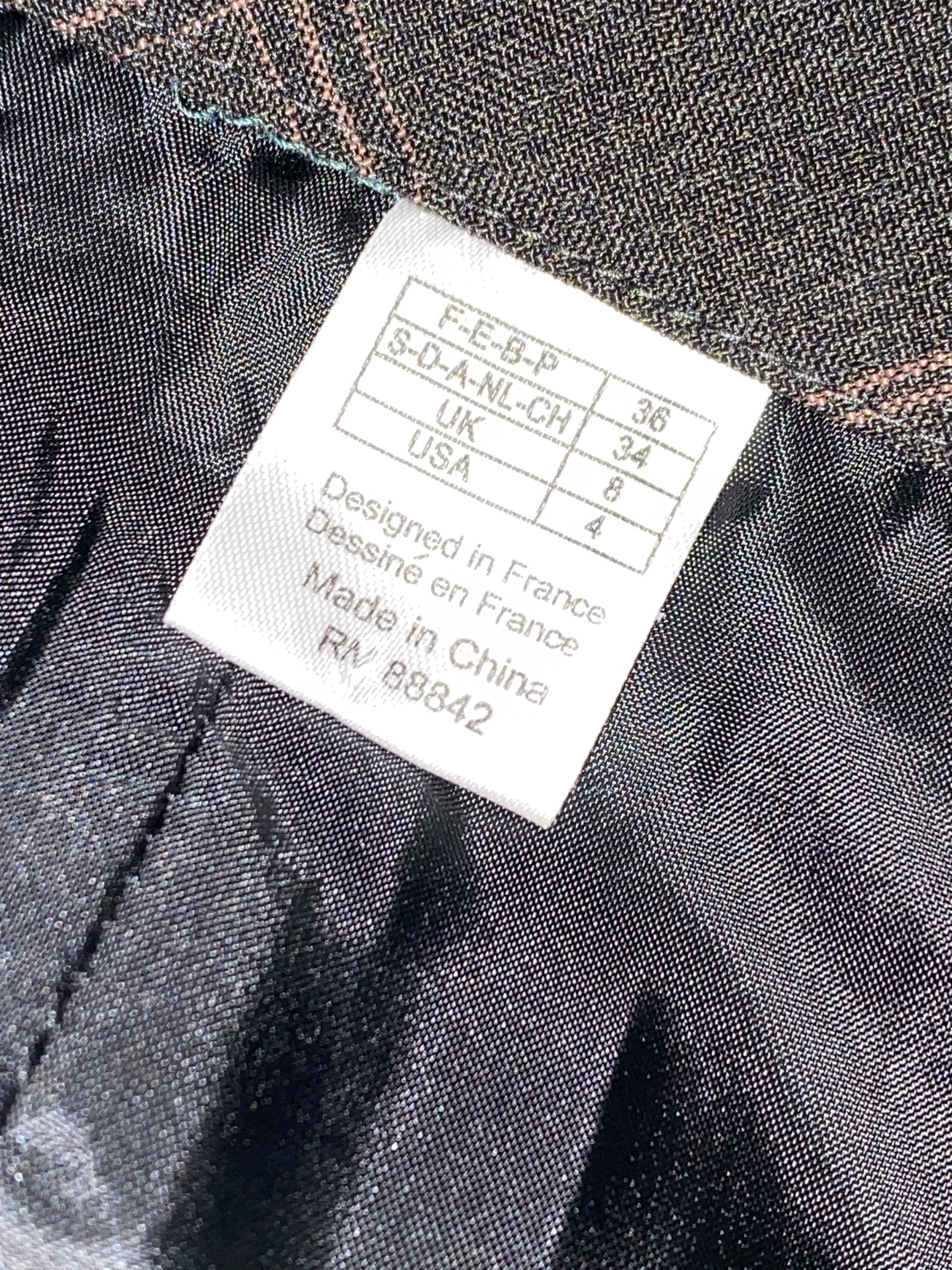 VINTAGE brown plaid skirt (S)