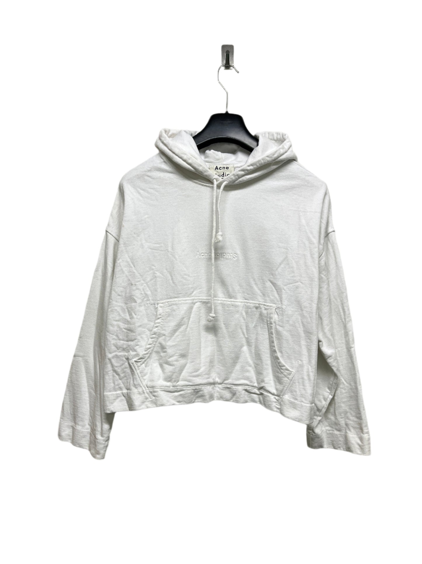 ACNE STUDIOS joghy embossed logo cropped hoodie (XS/S)