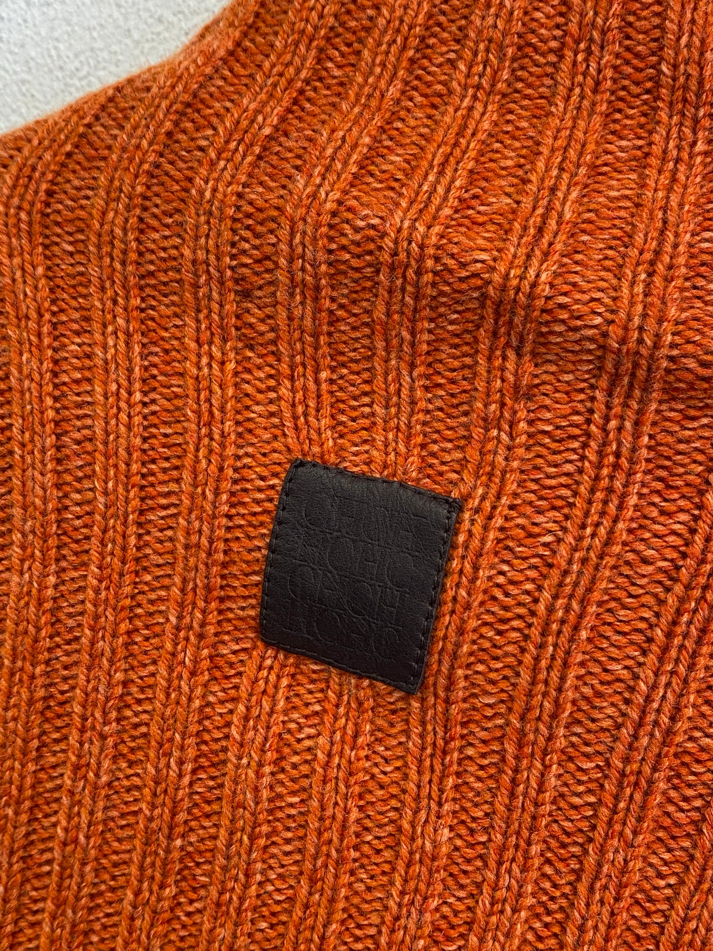 CAROLINA HERRERA asymmetrical wool cardigan (S)