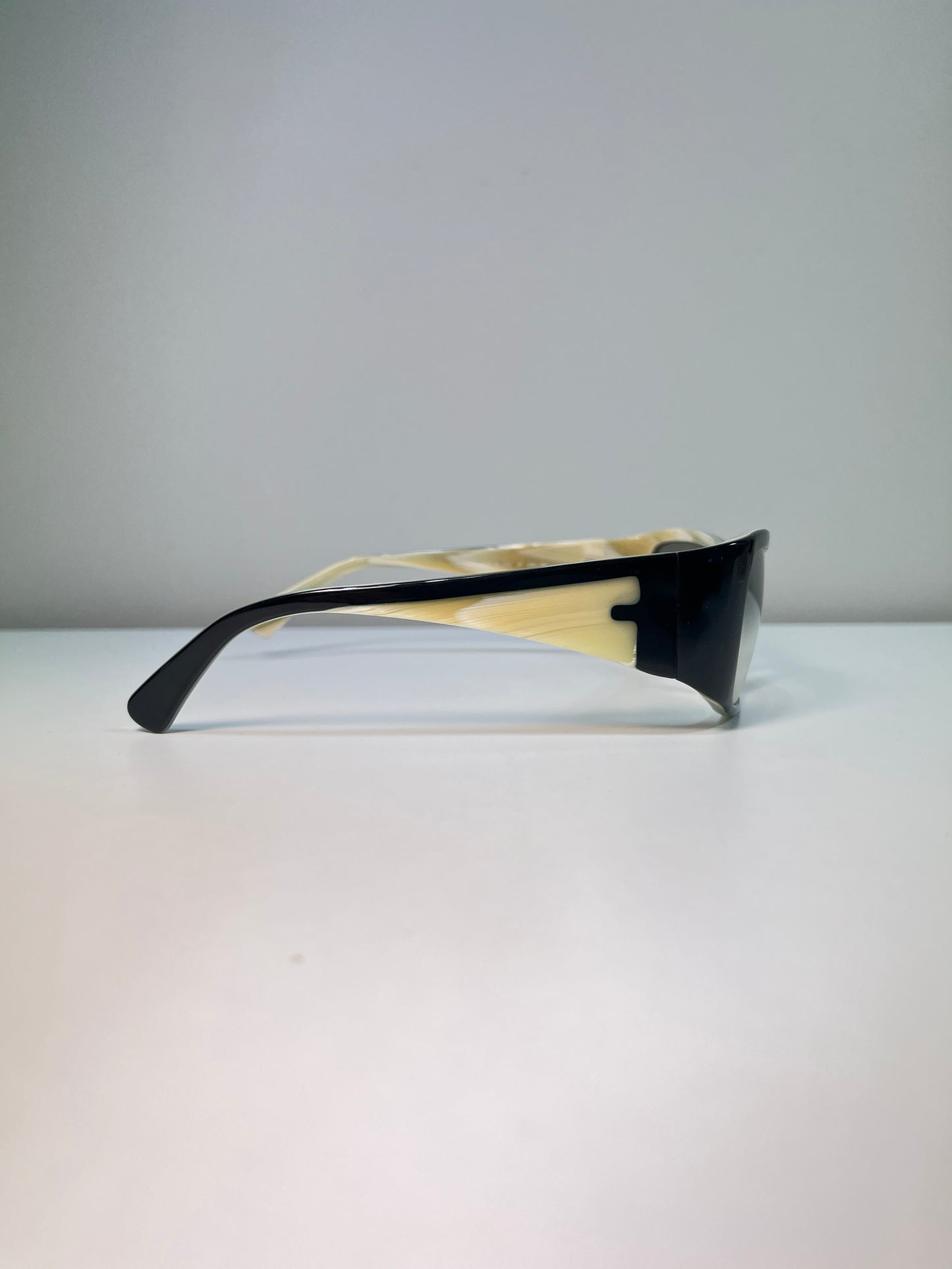 FENDI rare black and marble squared sunglasses