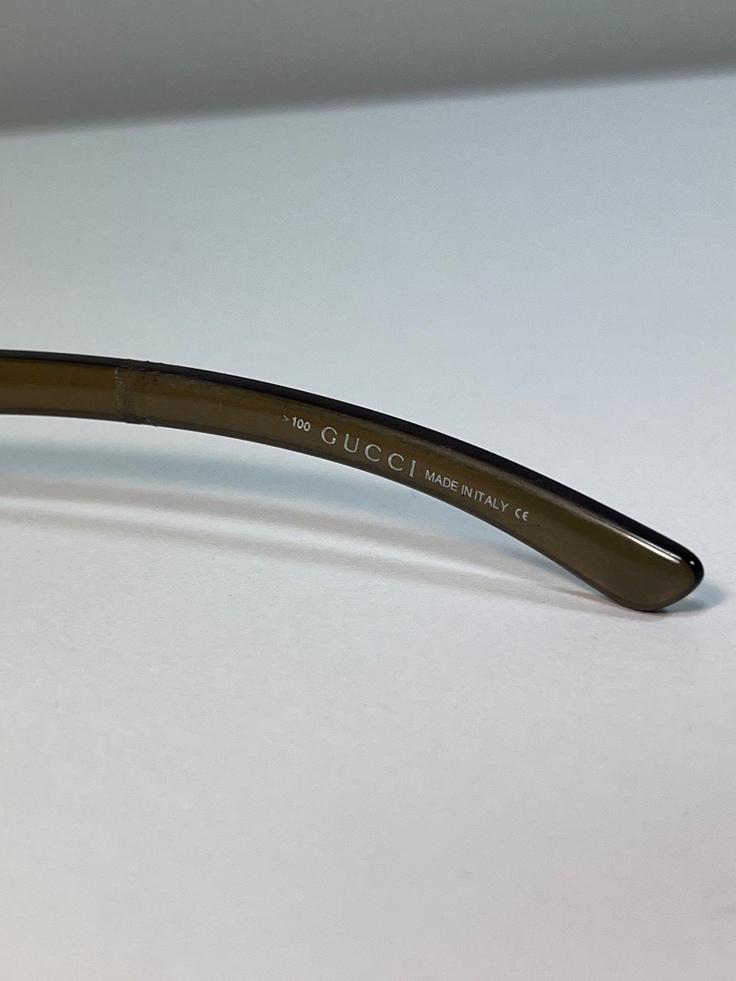 GUCCI very rare brown retro futuristic 4 lenses sunglasses