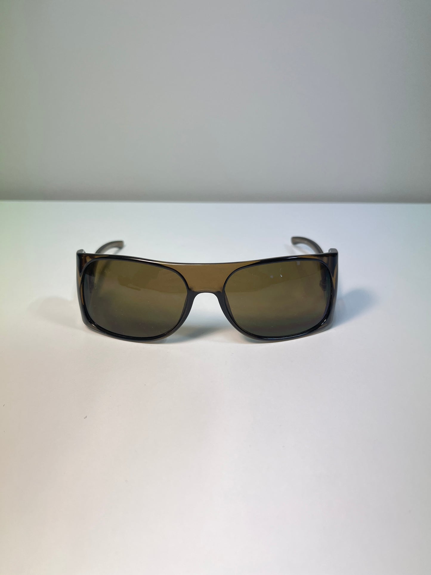 GUCCI very rare brown retro futuristic 4 lenses sunglasses