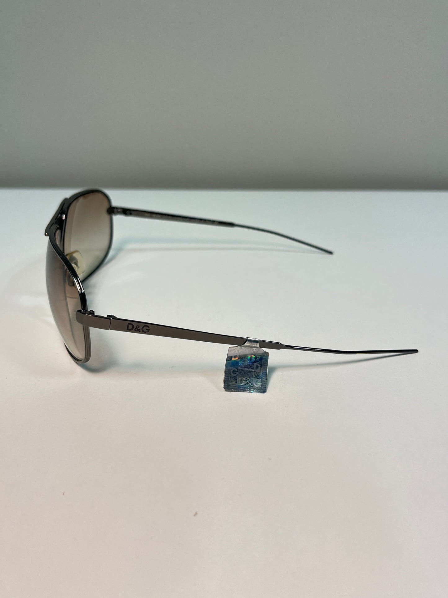 DOLCE & GABBANA silver wired sunglasses