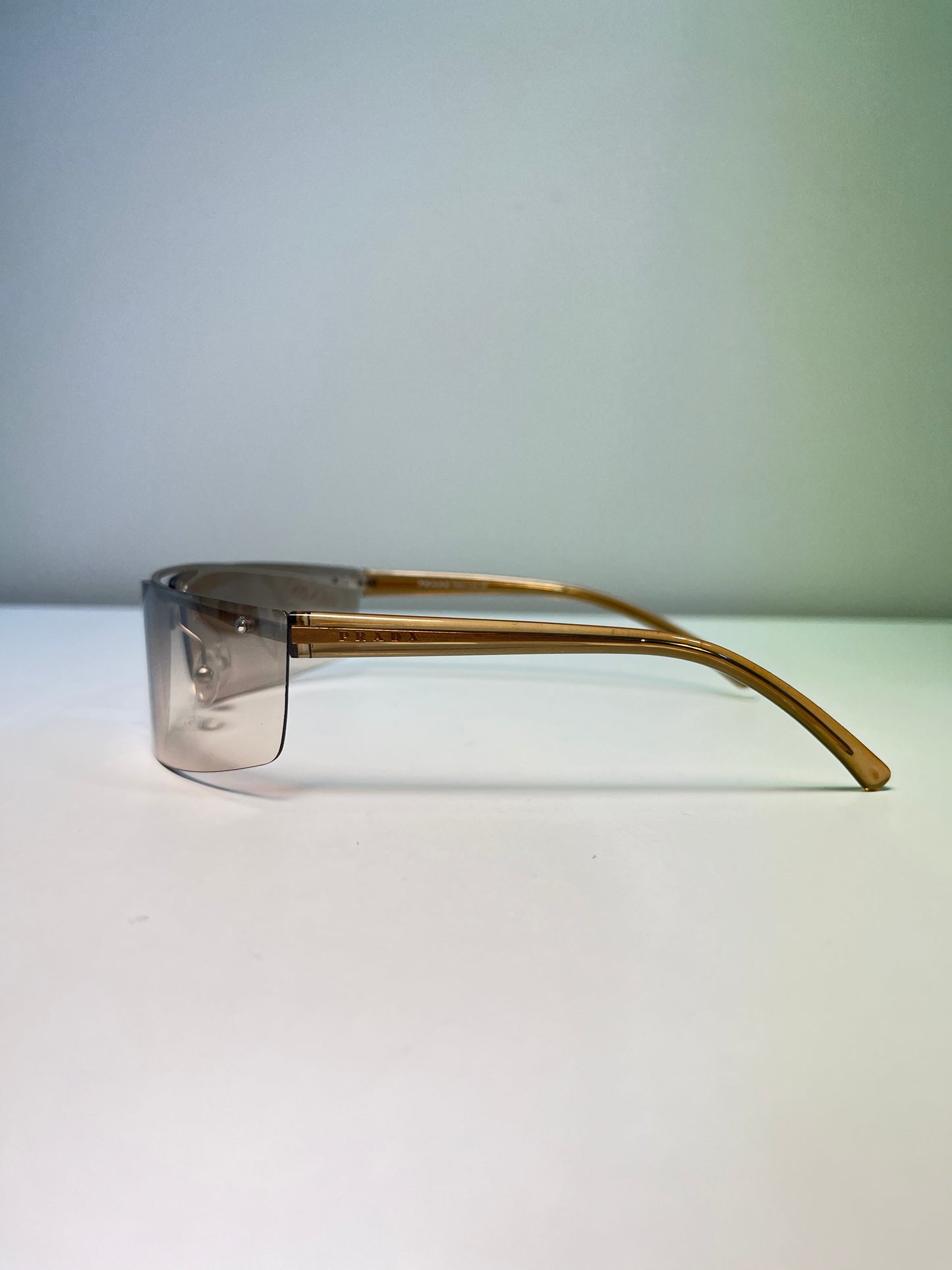 VERSACE chome squared sunglasses with rhinestones logos