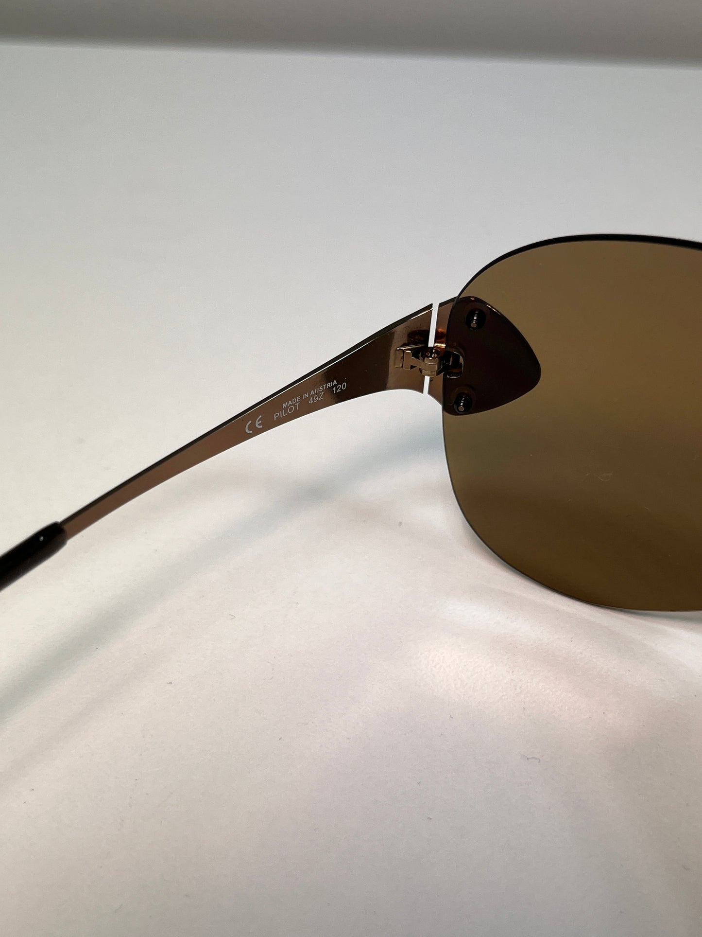 DIOR brown frameless oversized sunglasses