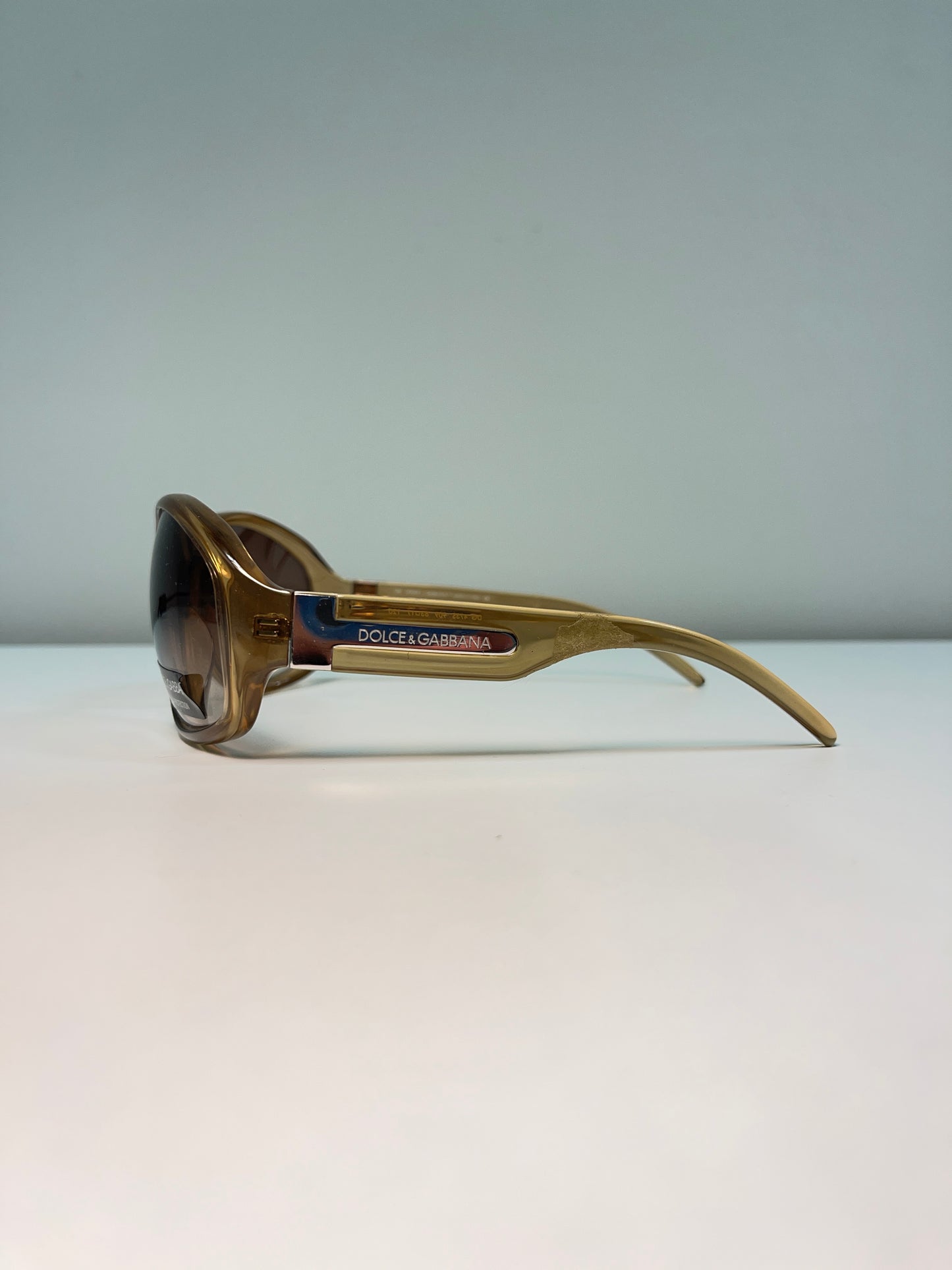 DOLCE & GABBANA oversized oval sunglasses