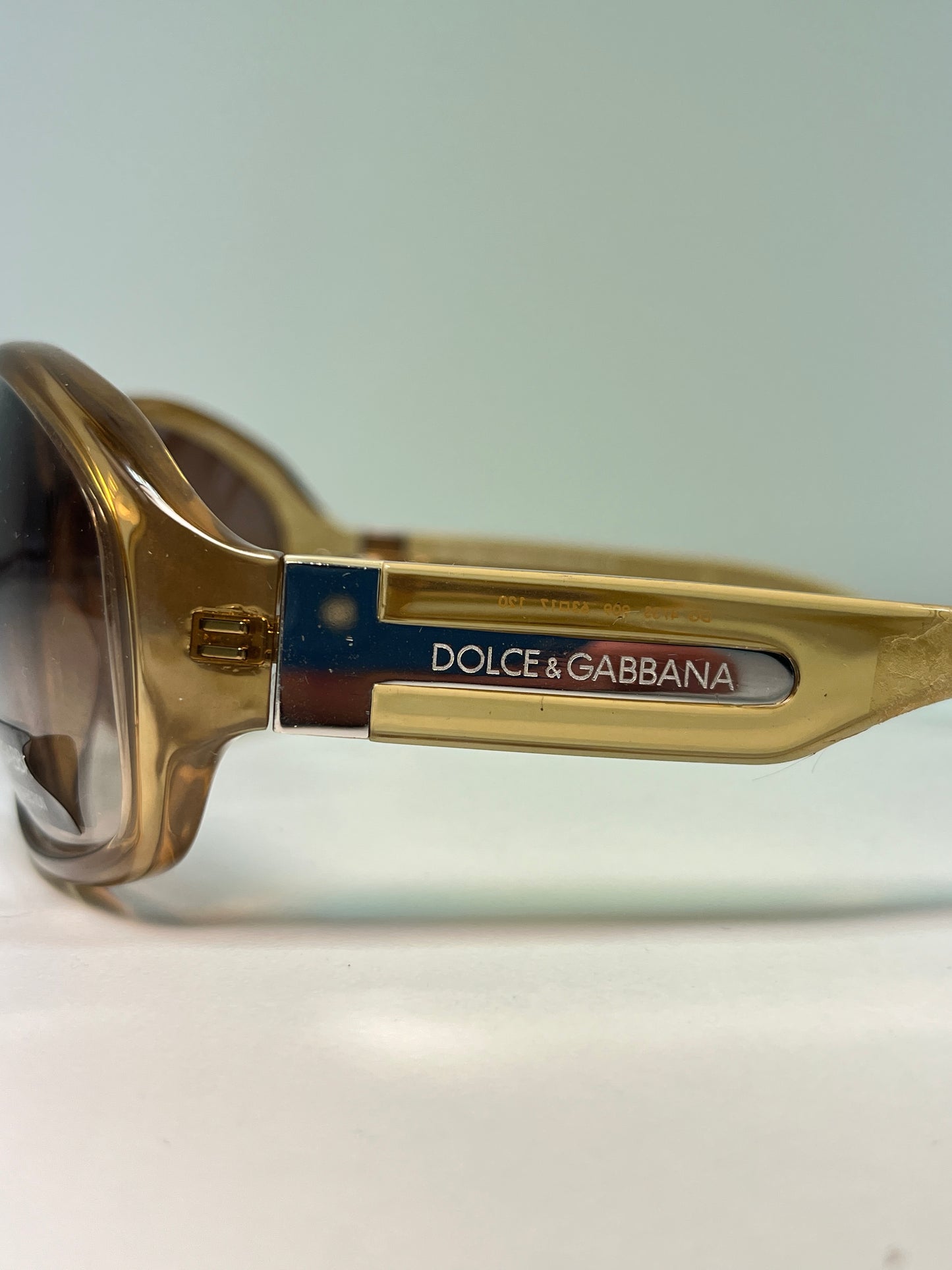 DOLCE & GABBANA oversized oval sunglasses