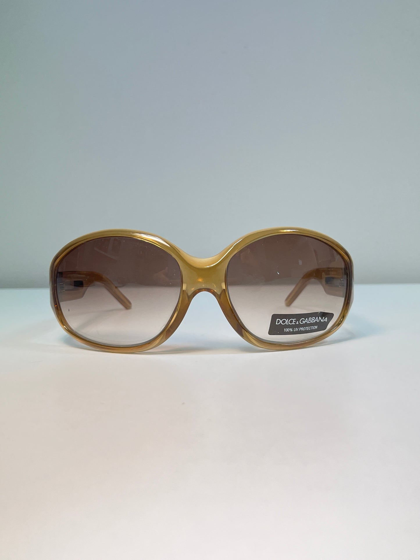 DOLCE & GABBANA oversized oval sunglasses