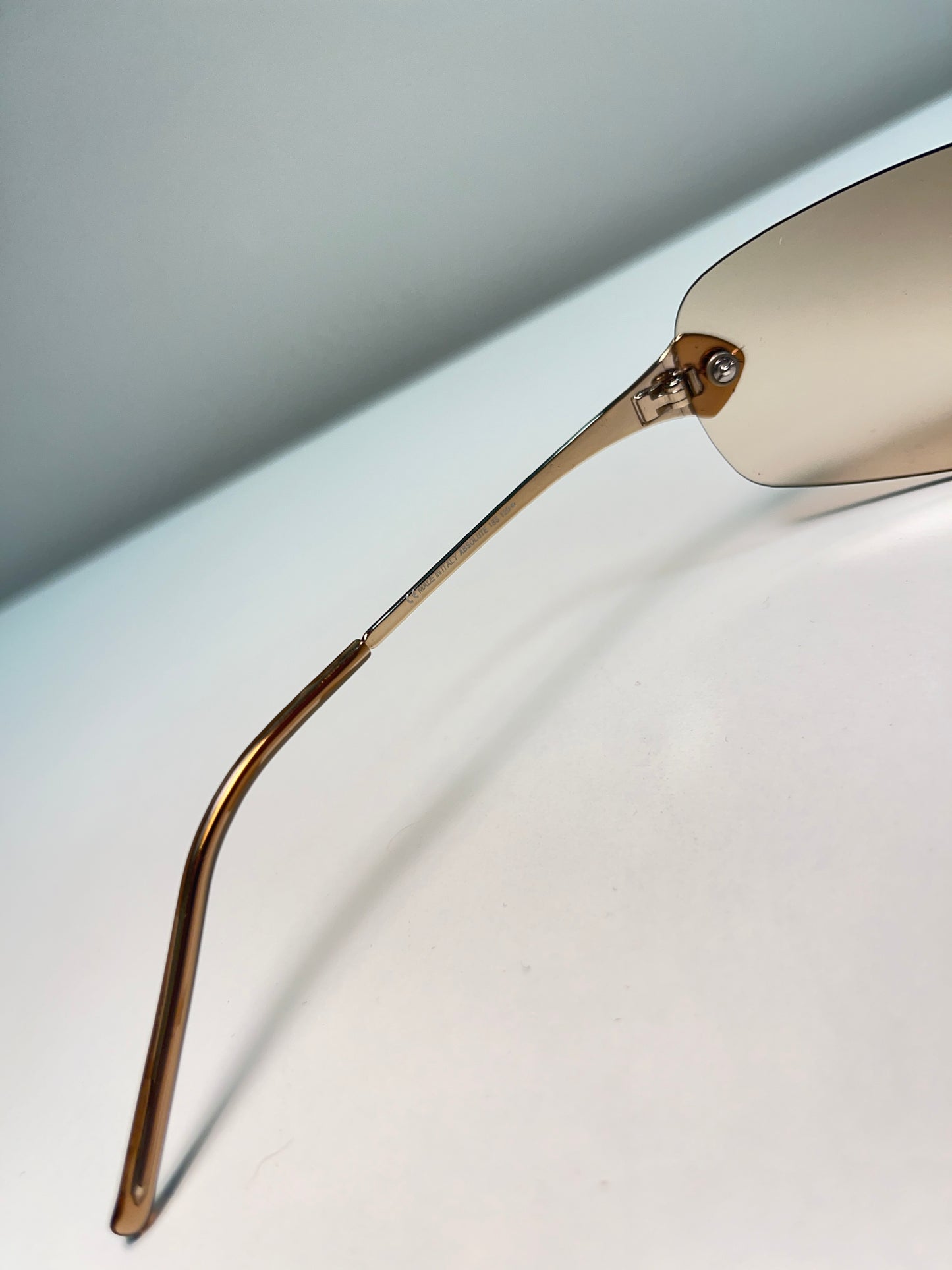 DIOR gold frameless sunglasses